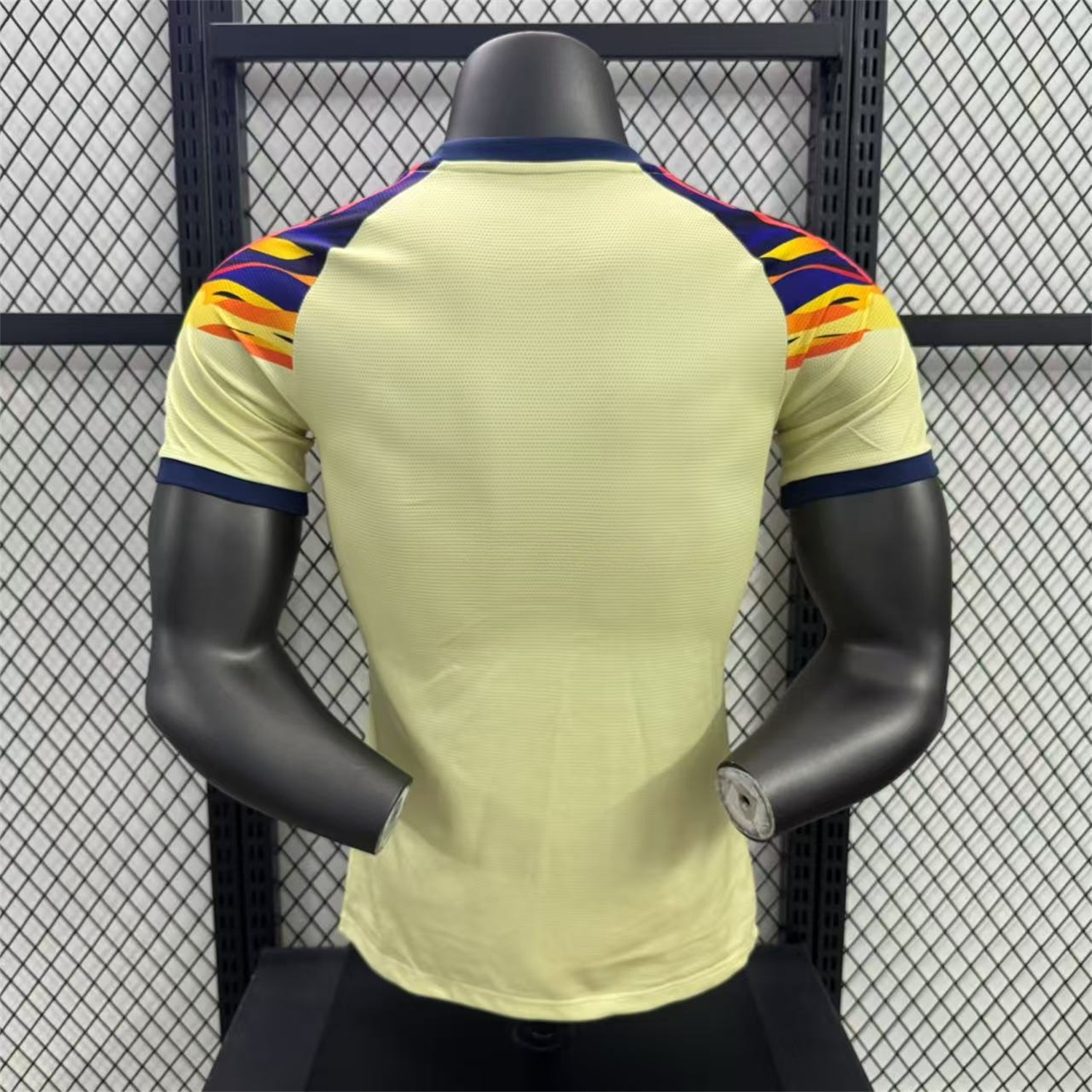 Club América 25-26 Blue Neck Light Yellow Special Jersey - Player Version - UnitedFutballJersey