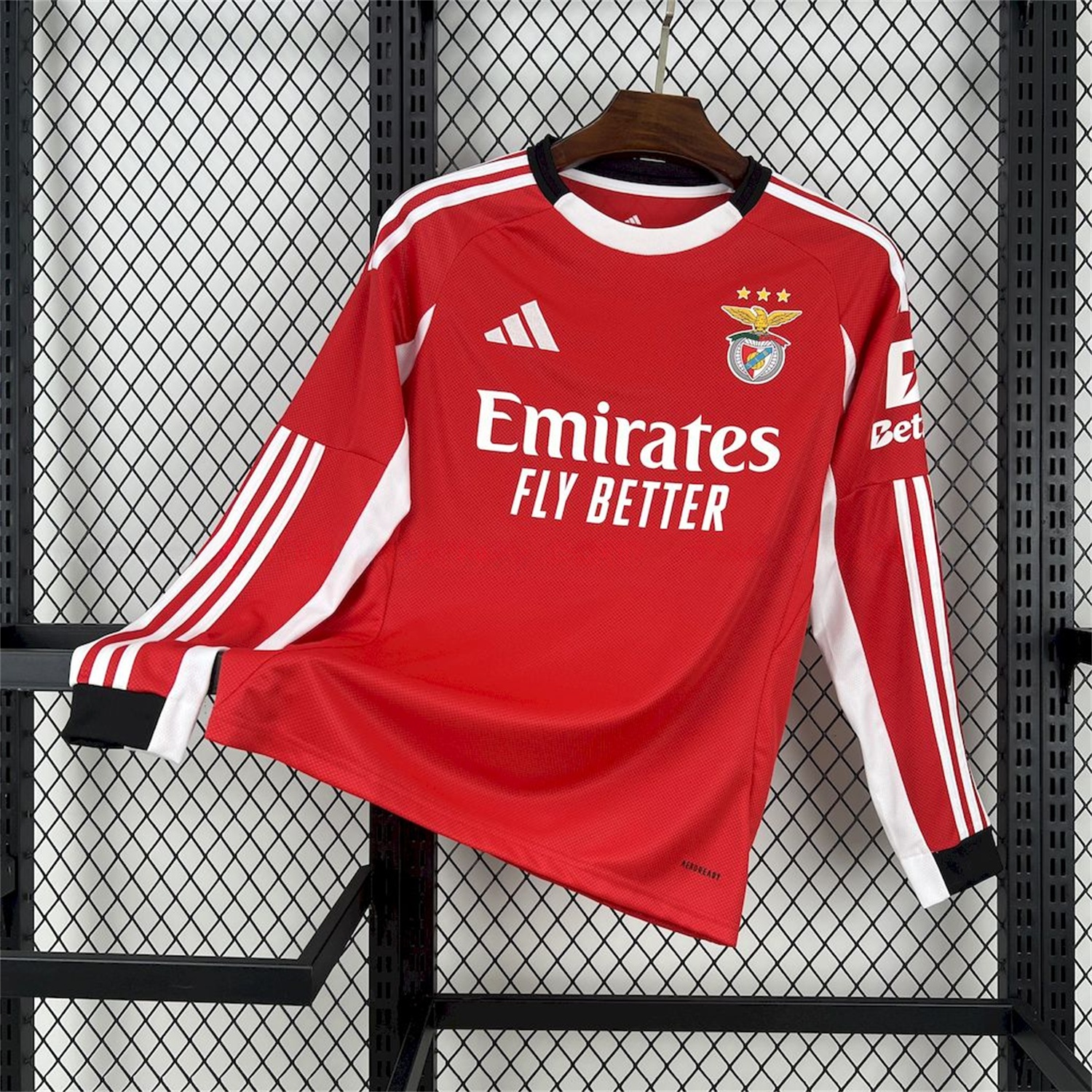 Benfica 25-26 Home Long Sleeves Jersey - Fans Version - UnitedFutballJersey