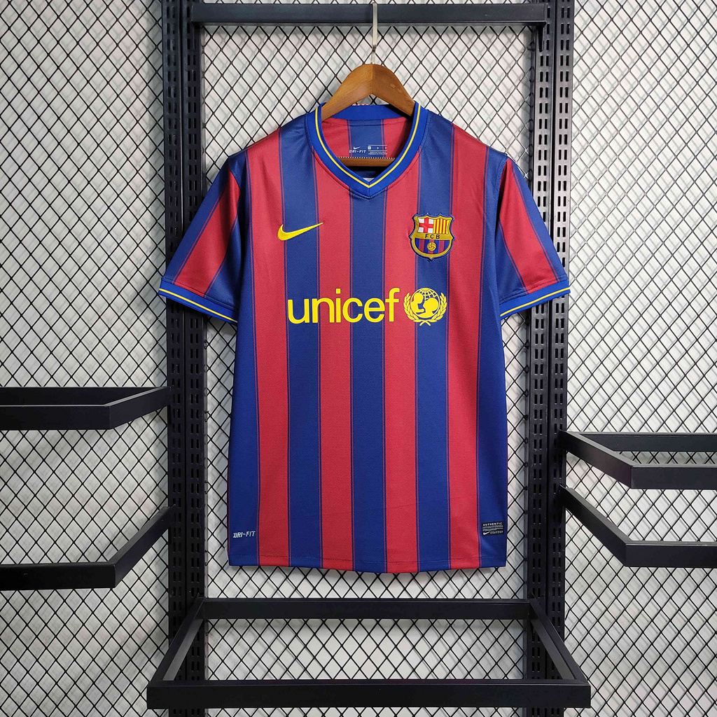 Retro Barcelona 09-10 Home Stadium Jersey - UnitedFutballJersey