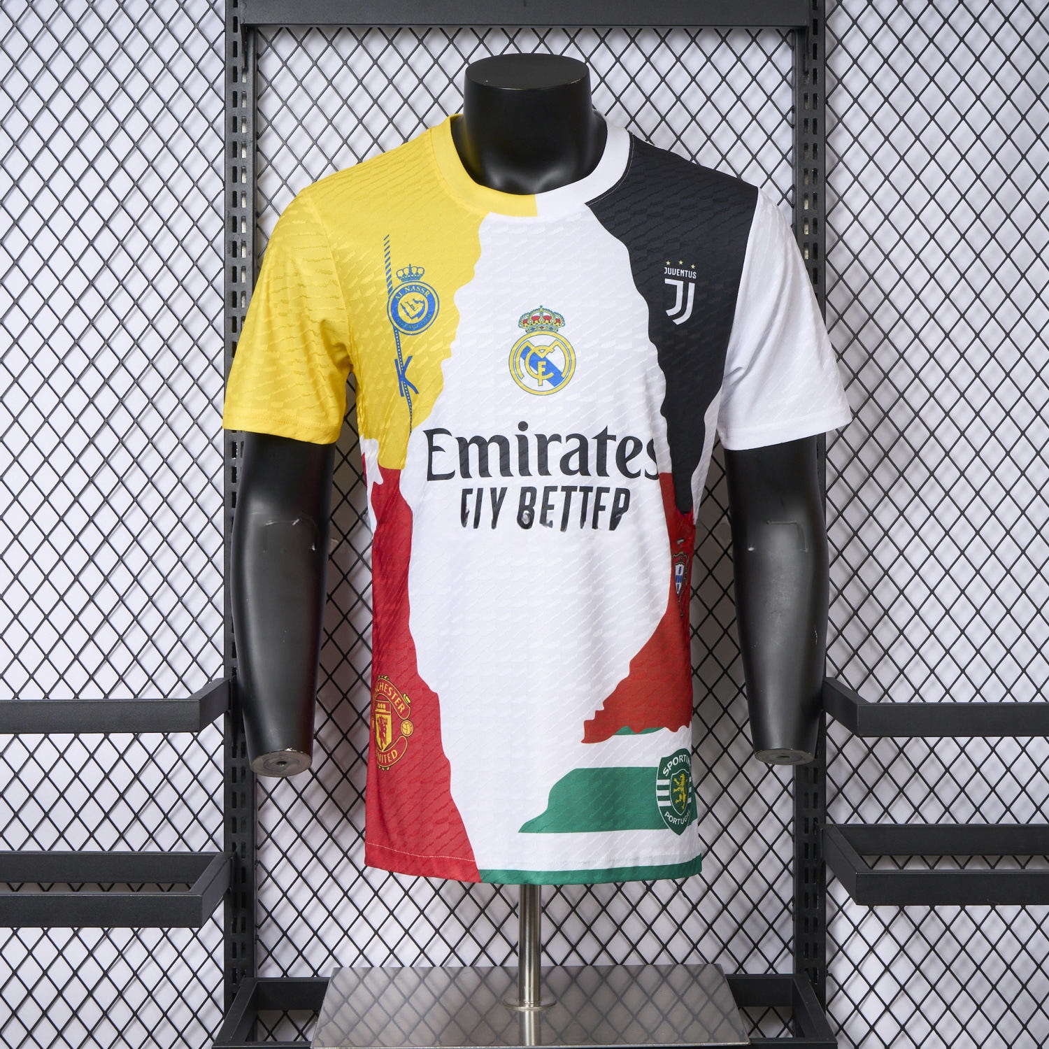 Cristiano Ronaldo Career Commemorative Jersey Real Madrid Manchester United Juventus Portugal Al Nassr Sporting CP - Player Version - UnitedFutballJersey
