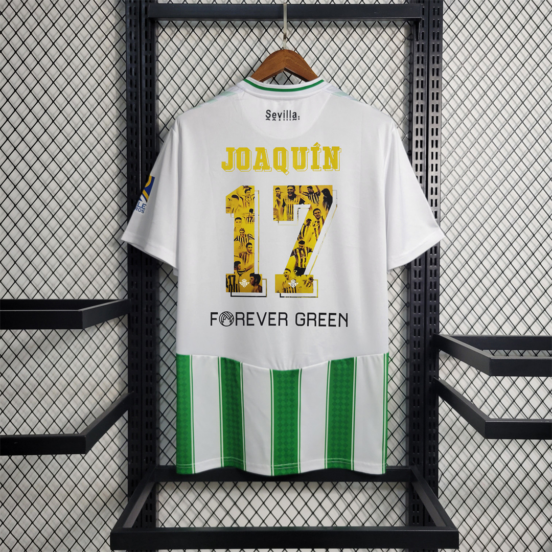 Real Betis 23-24 Home Final Game 17# JOAQUIN with All Detail - UnitedFutballJersey