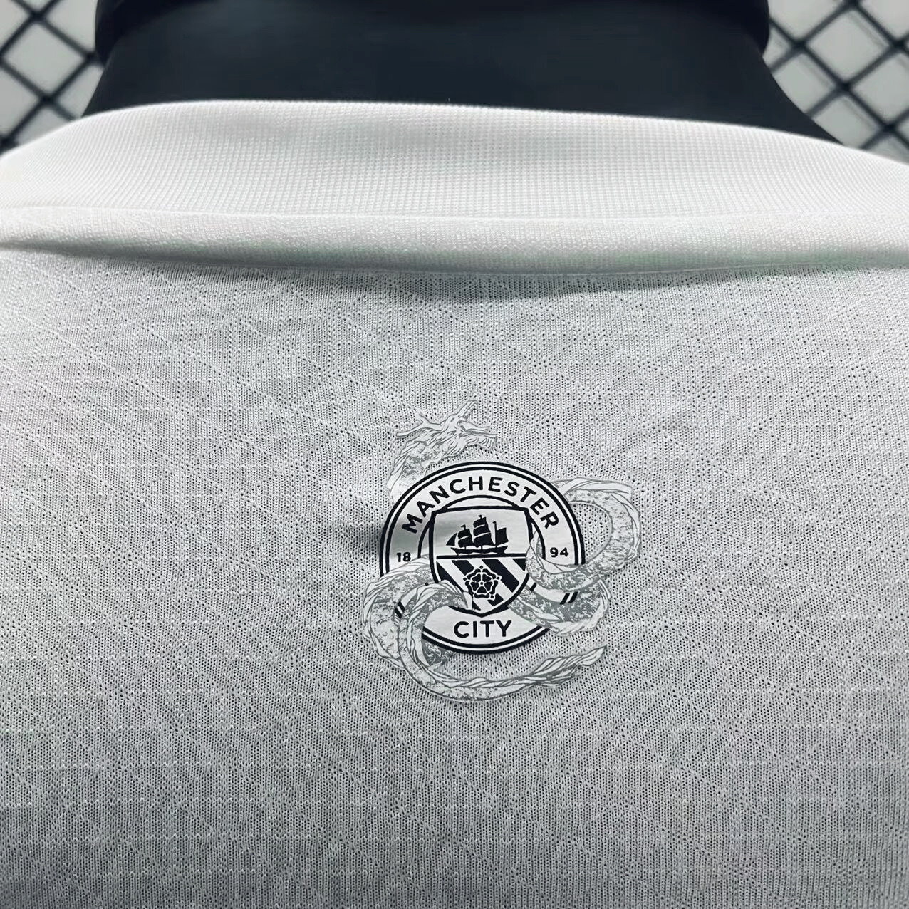 Manchester City 2024 Chinese New Year Pre-match Long Sleeve Jersey - Player Version - UnitedFutballJersey
