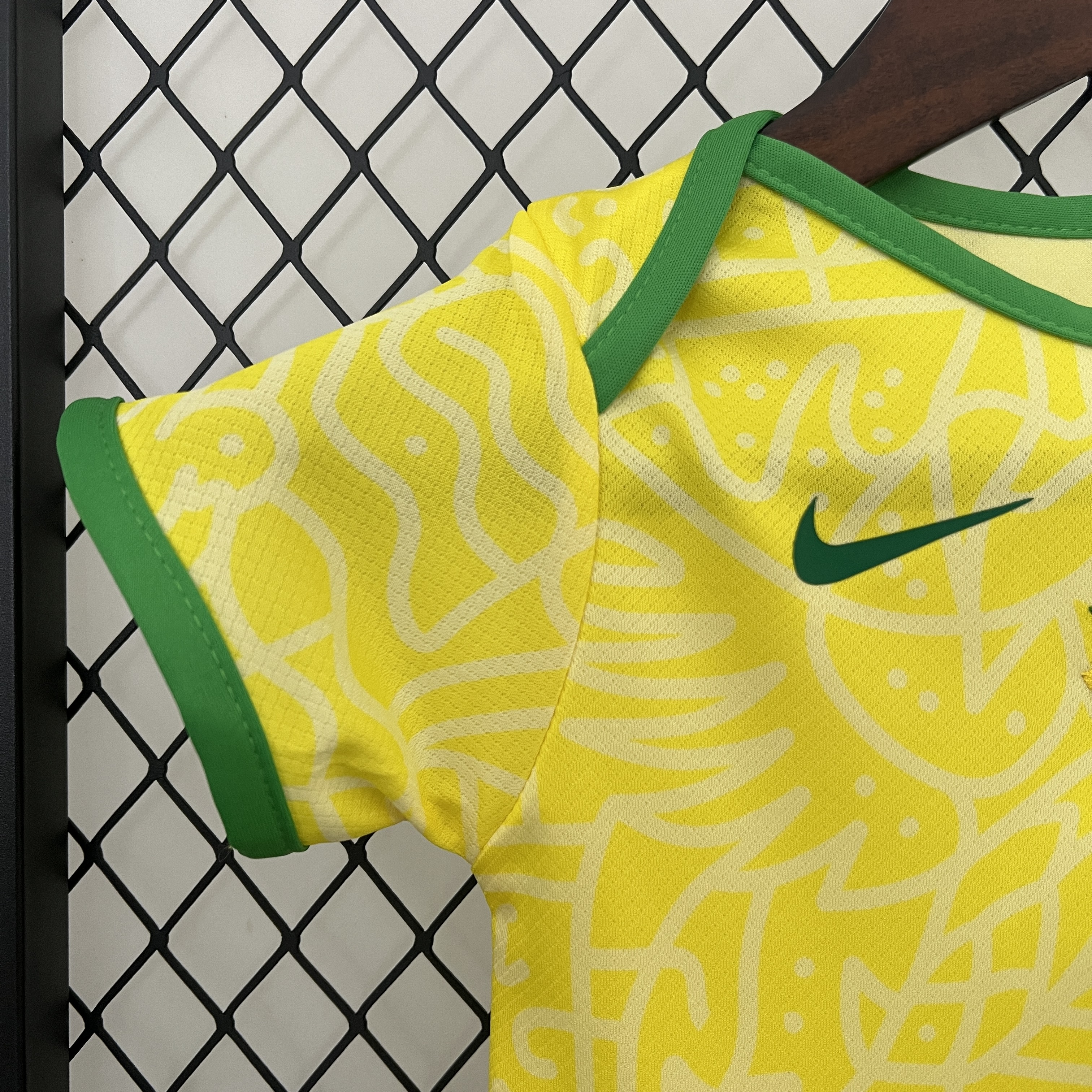 Brazil 2024 Home Baby Crawling Suit - UnitedFutballJersey