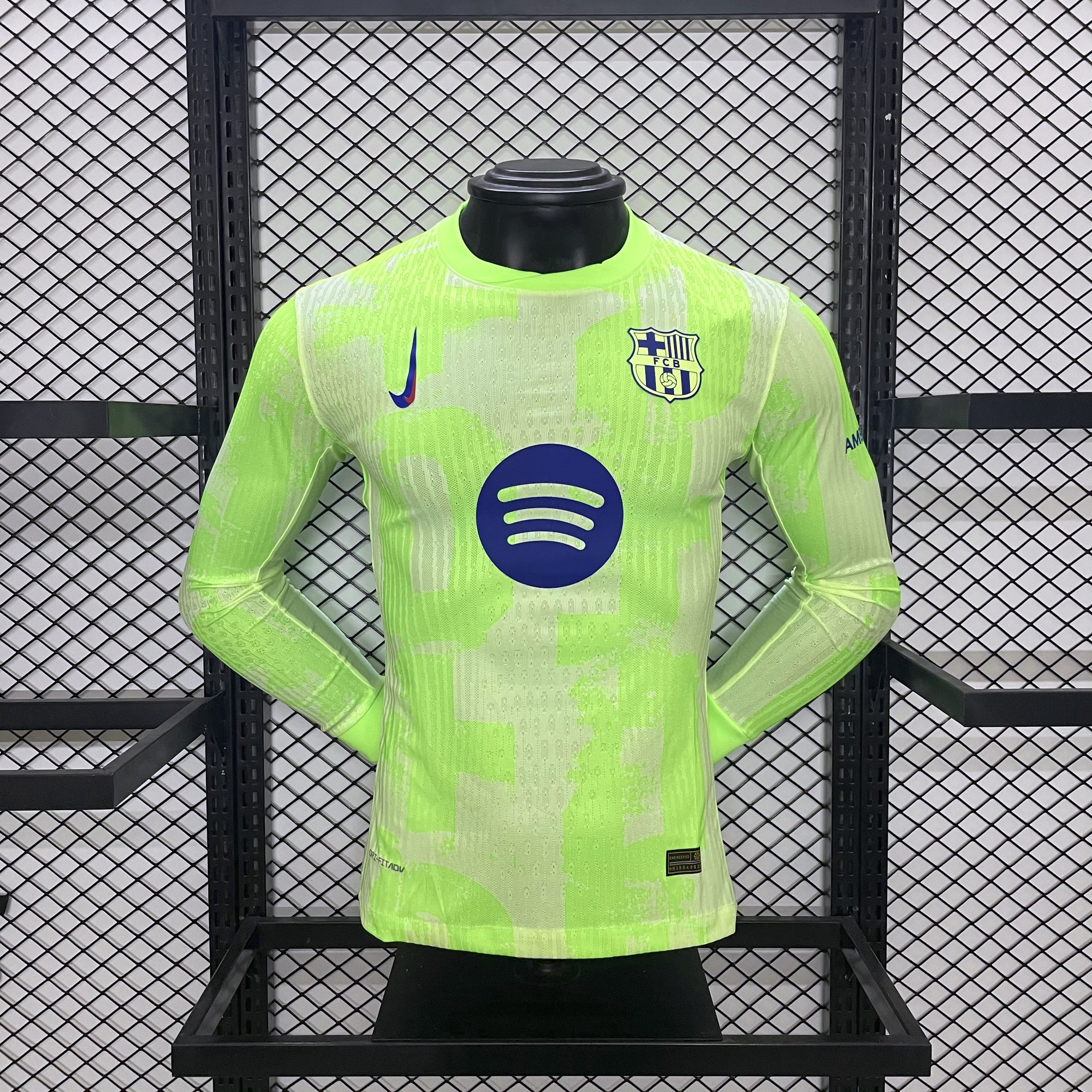 B.A.R.S.A 24-25 Third Long Sleeve Jersey with Big Logo - Player Version - UnitedFutballJersey