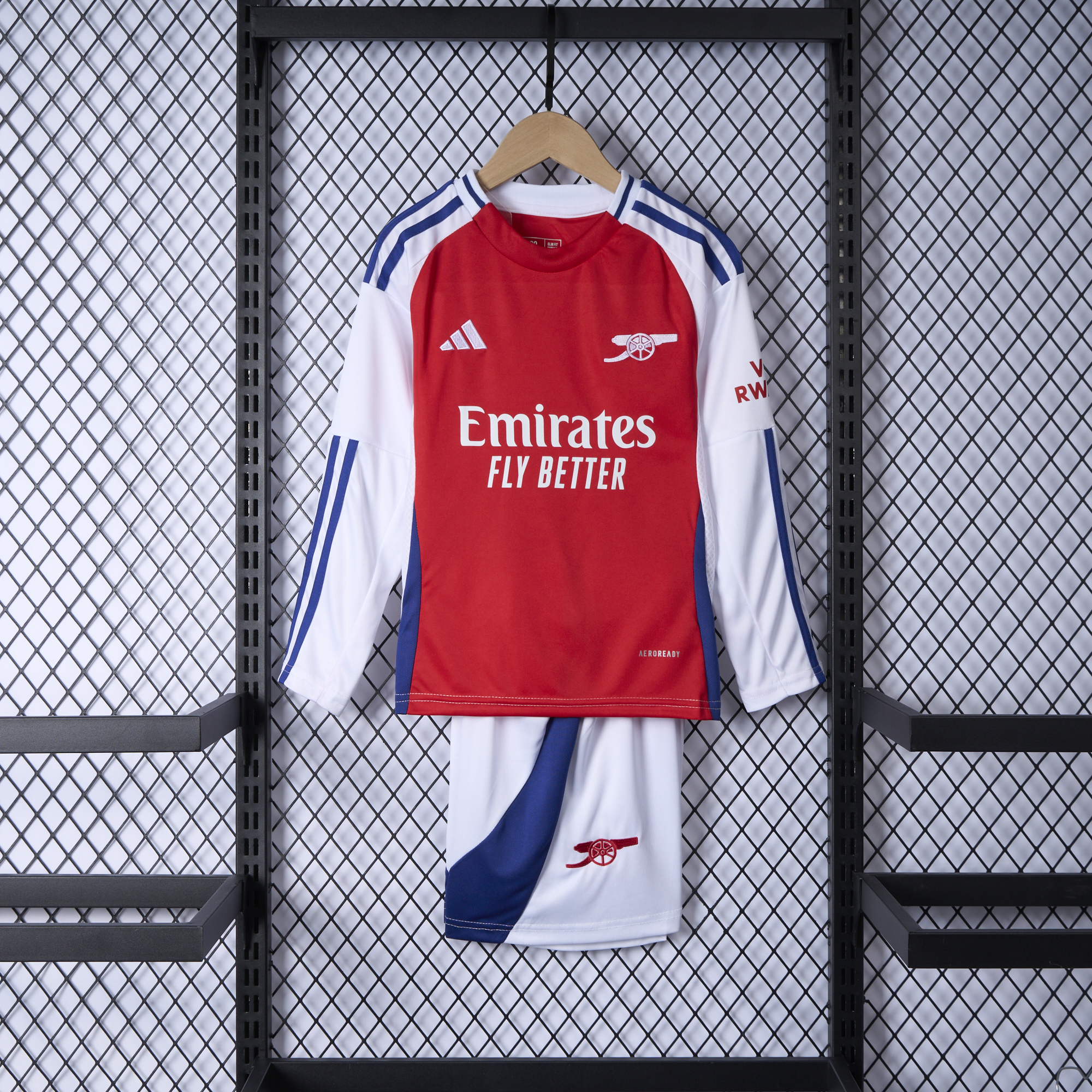 Arsenal 24-25 Home Long Sleeve Kids Kit - UnitedFutballJersey