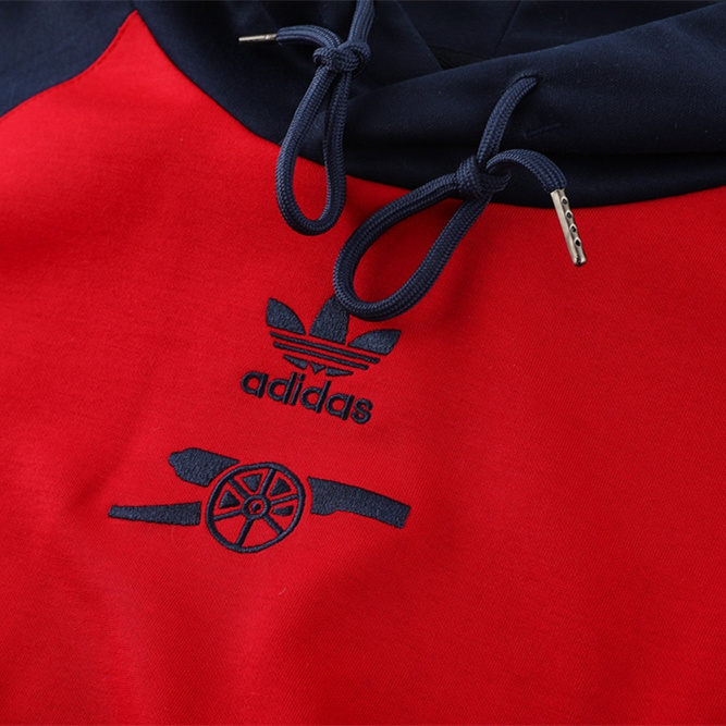 Arsenal 24-25 Originals LFSTLR Training Hoodie Set - Red Hoodie and Deep Blue Pants - UnitedFutballJersey