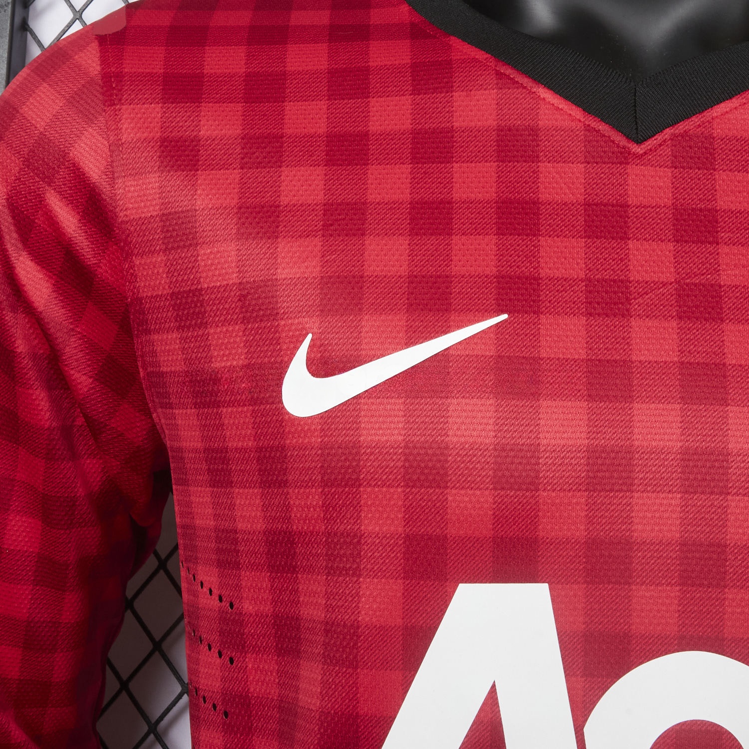 Retro Manchester United 2012-13 Home Long Sleeve Jersey - Player Version - UnitedFutballJersey