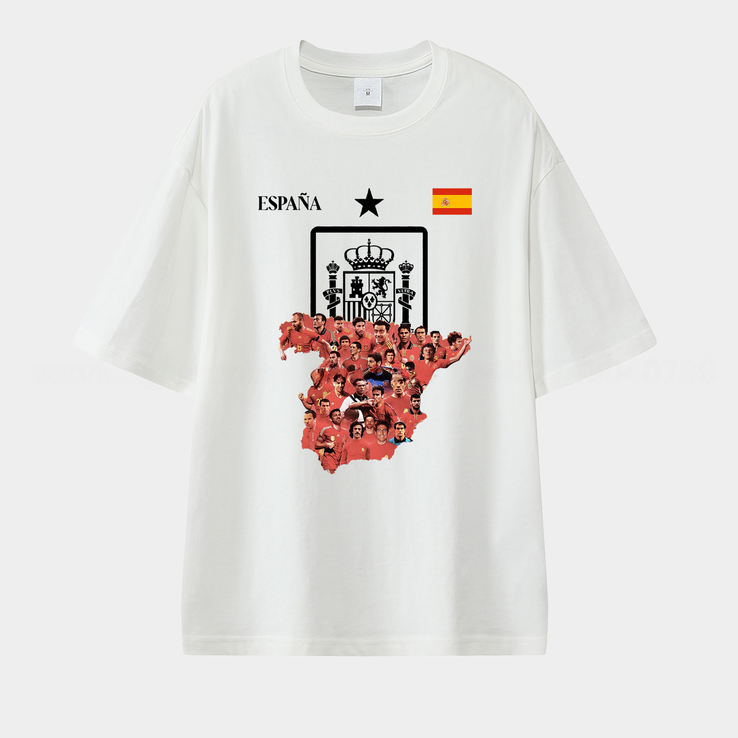 Spain Legendary Players Unisex Pure Cotton T-shirt - UnitedFutballJersey