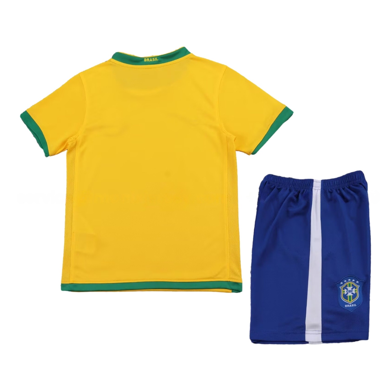 Retro Brazil 2006 Home Kids Kit - UnitedFutballJersey