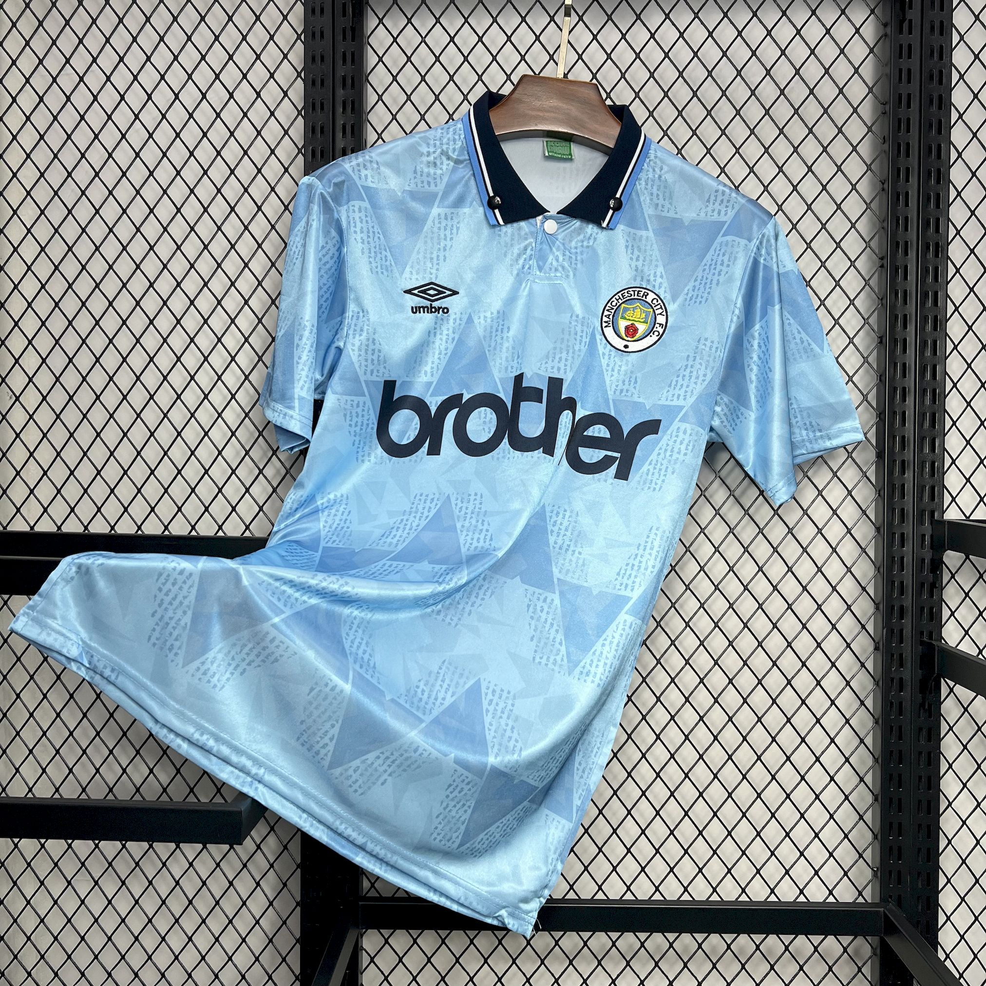 Retro Manchester City 1989-91 Home Jersey - UnitedFutballJersey