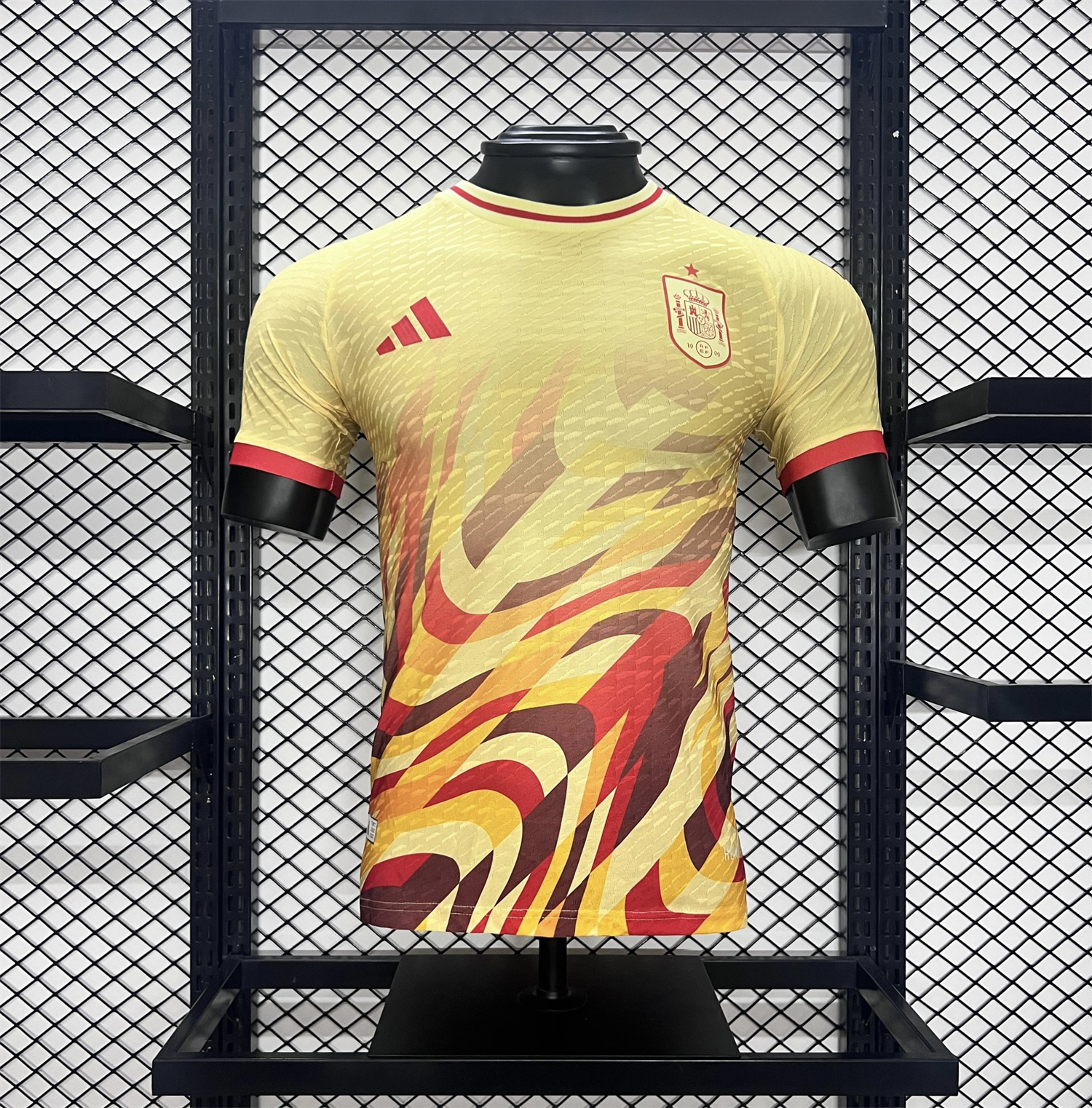 Spain 2024 Yellow Special Edition Jersey - Player Version - UnitedFutballJersey