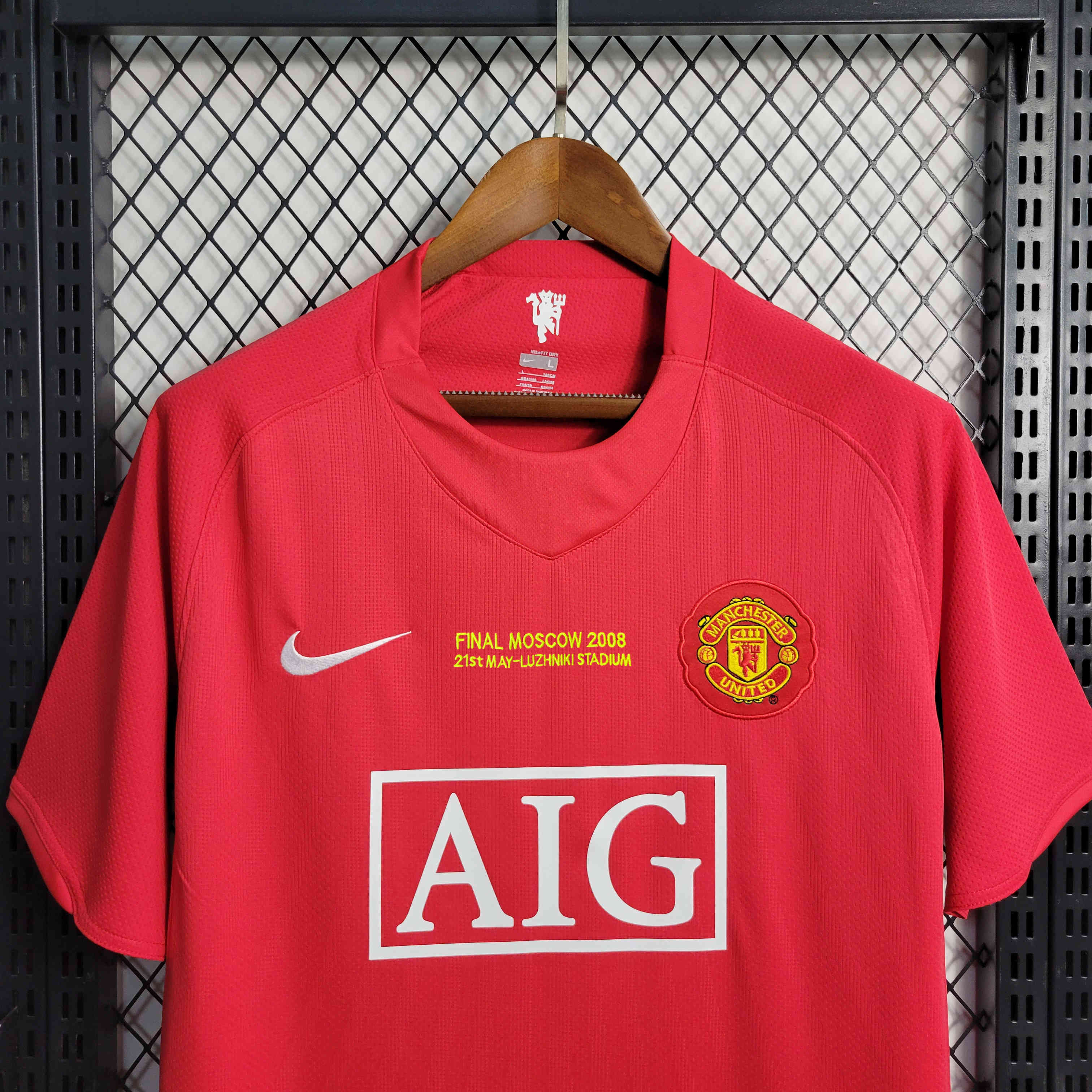 Manchester United Retro 07-08 Home Jersey - Champions League Final Version - UnitedFutballJersey