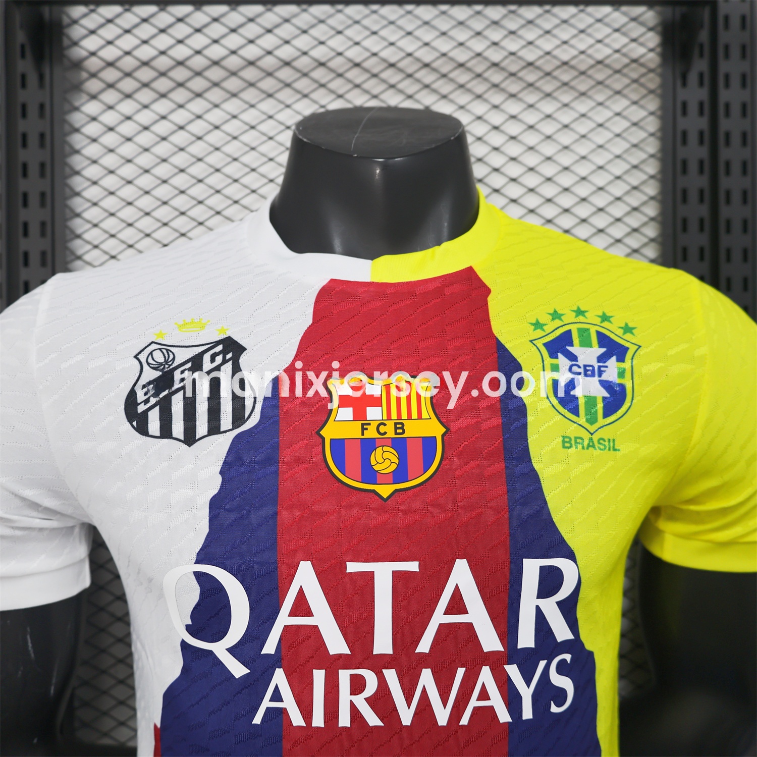 Neymar Career Commemorative Jersey - Player Version with NEYMAR.JR #10 - Barcelona Brazil Paris Saint-Germain PSG Santos - UnitedFutballJersey