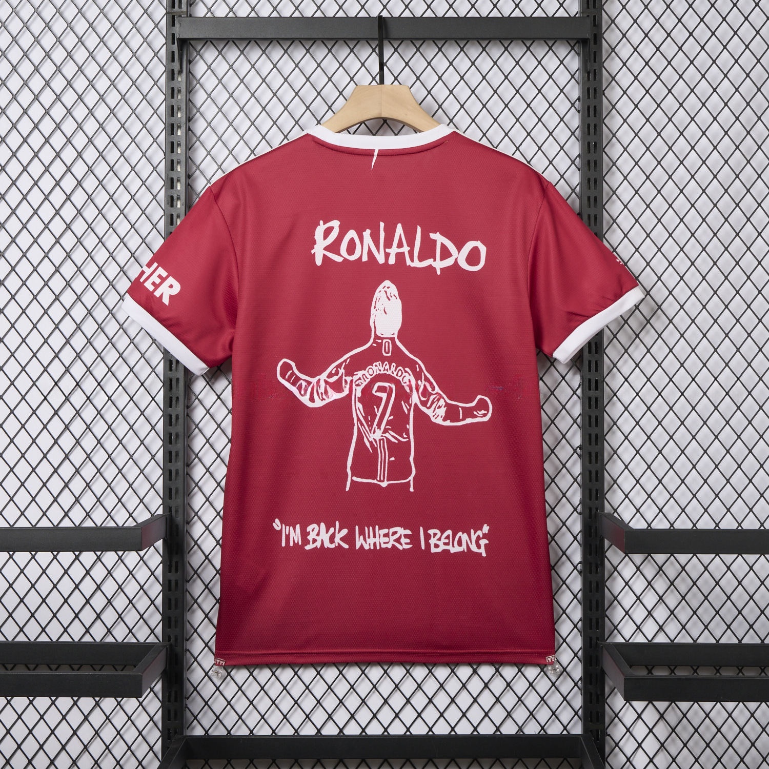Manchester United Retro 21-22 Home Ronaldo Graffiti Edition Special Edition Jersey - UnitedFutballJersey