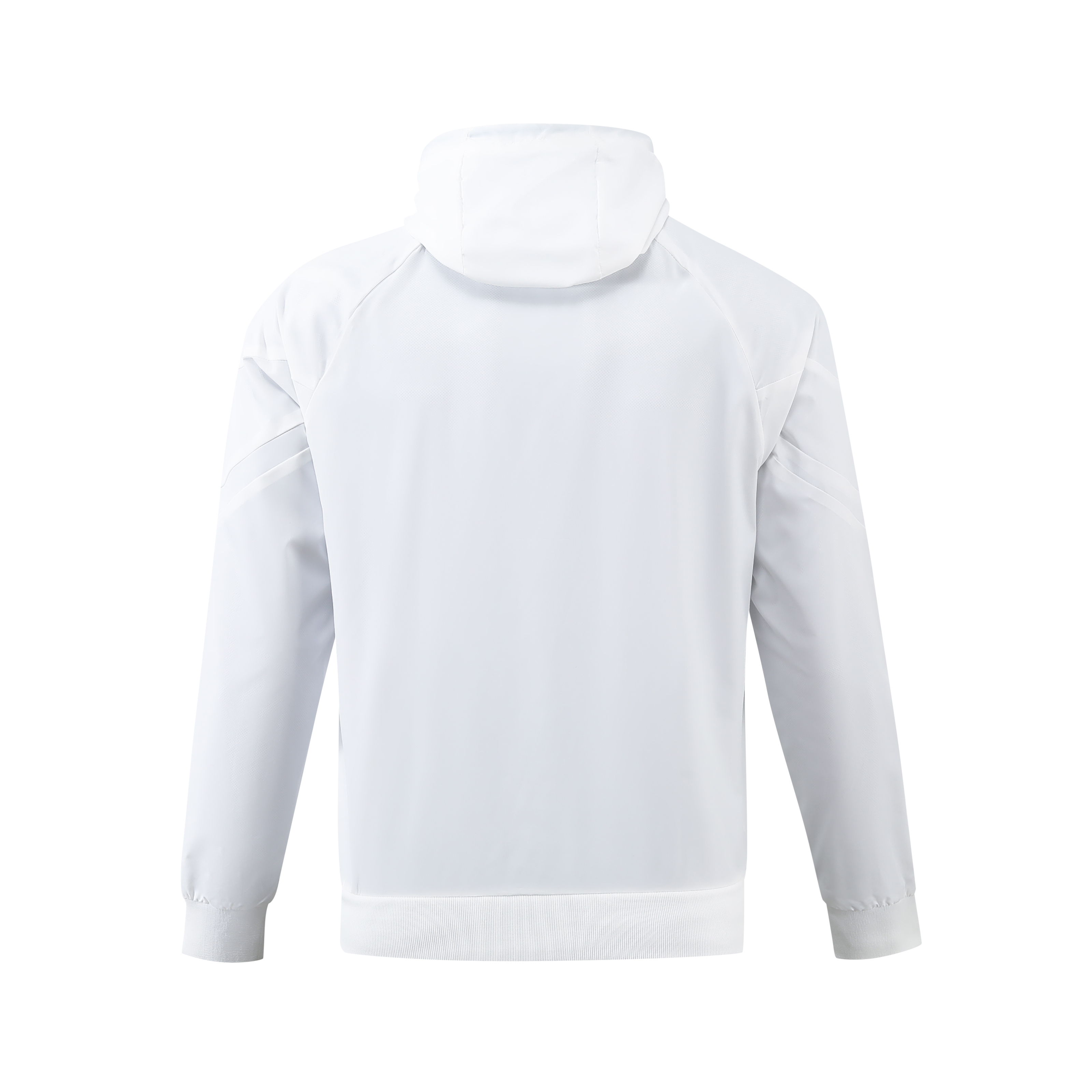 England 2024 National Team Anthem White Hooded Windbreaker - Player Version - UnitedFutballJersey