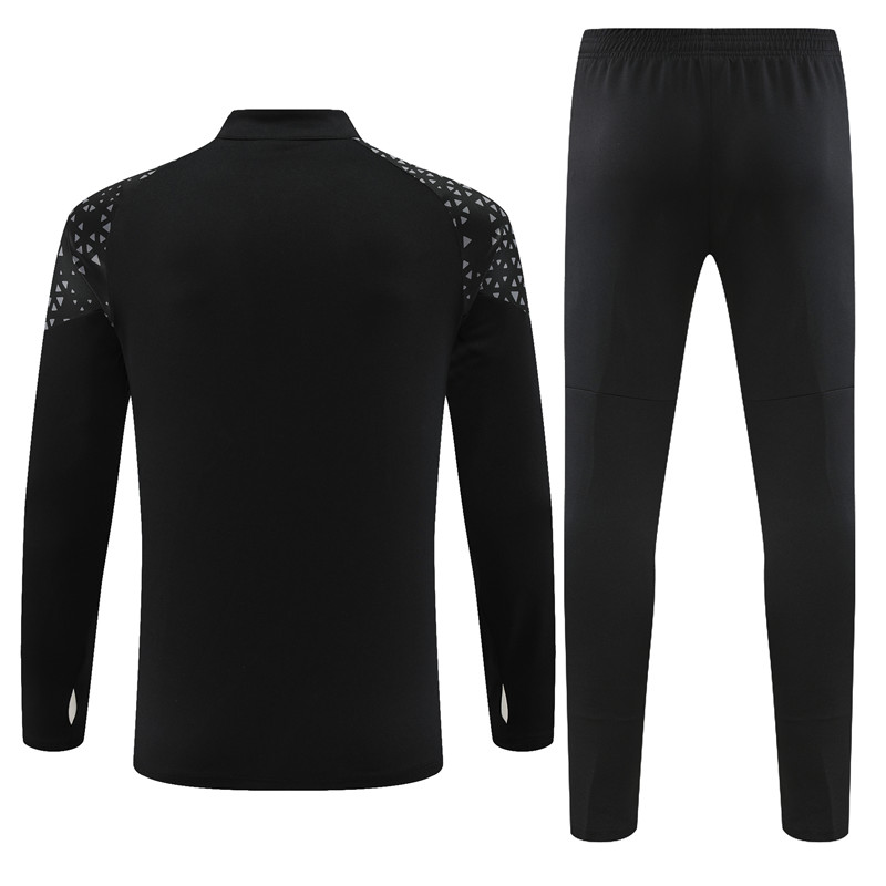 Marseille 23-24 Long Sleeve Training Set -Black and Yellow - UnitedFutballJersey