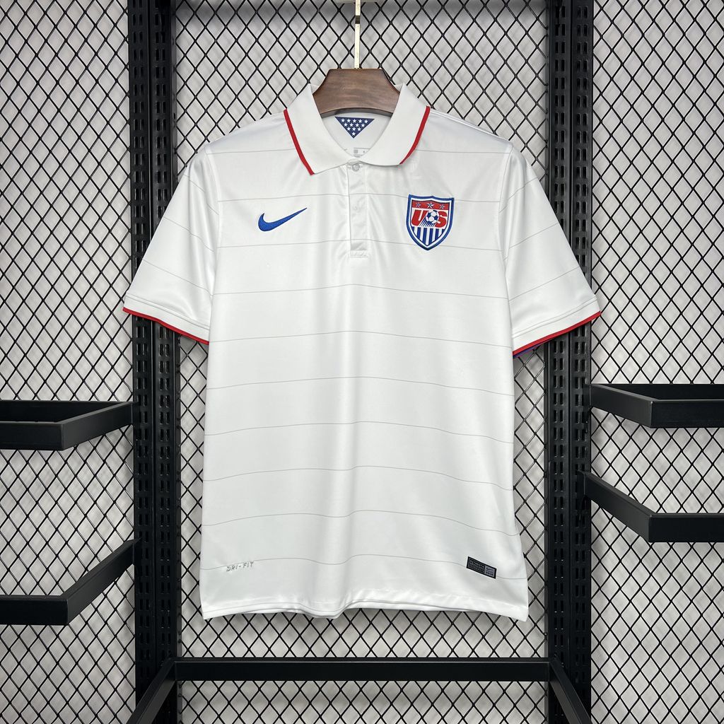 Retro United States USA 2014 Home Stadium Jersey - UnitedFutballJersey