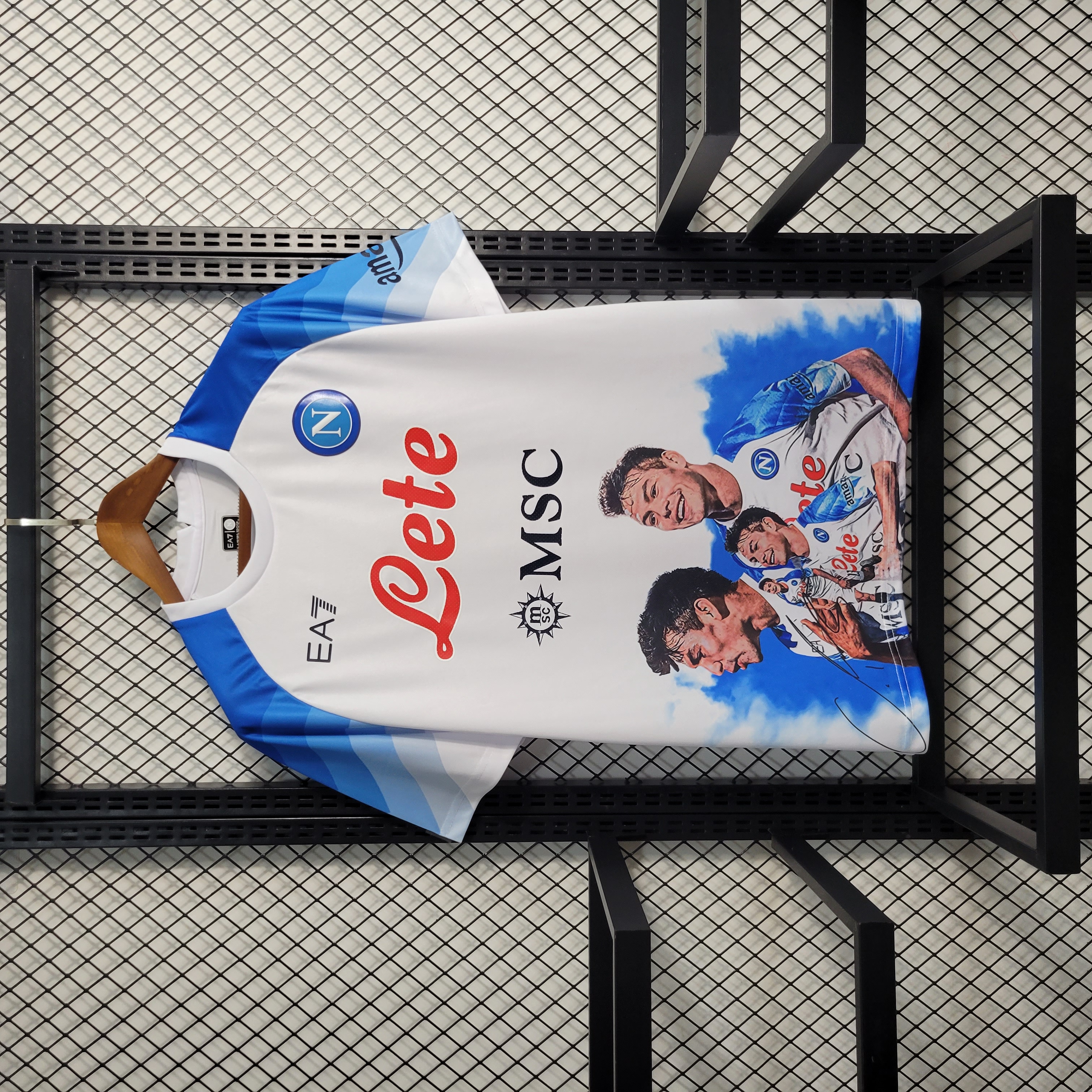 23-24 Napoli Champions White Jersey - UnitedFutballJersey