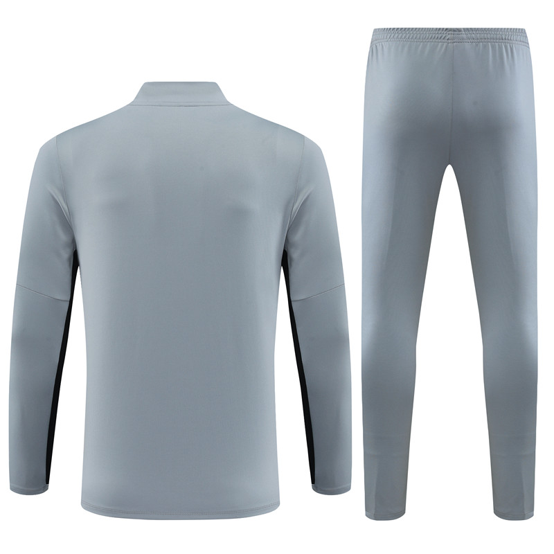 Paris Saint-Germain PSG 23-24 Long Sleeve Training Set -Light Gray - UnitedFutballJersey