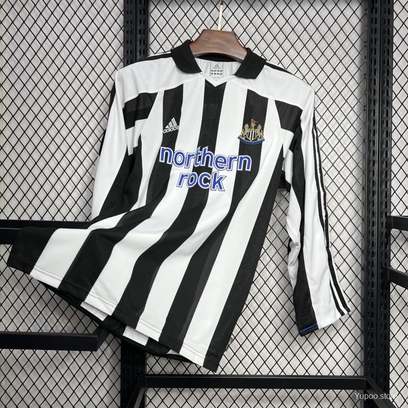 Retro Newcastle United 2003-05 Home Long Sleeve Jersey - UnitedFutballJersey