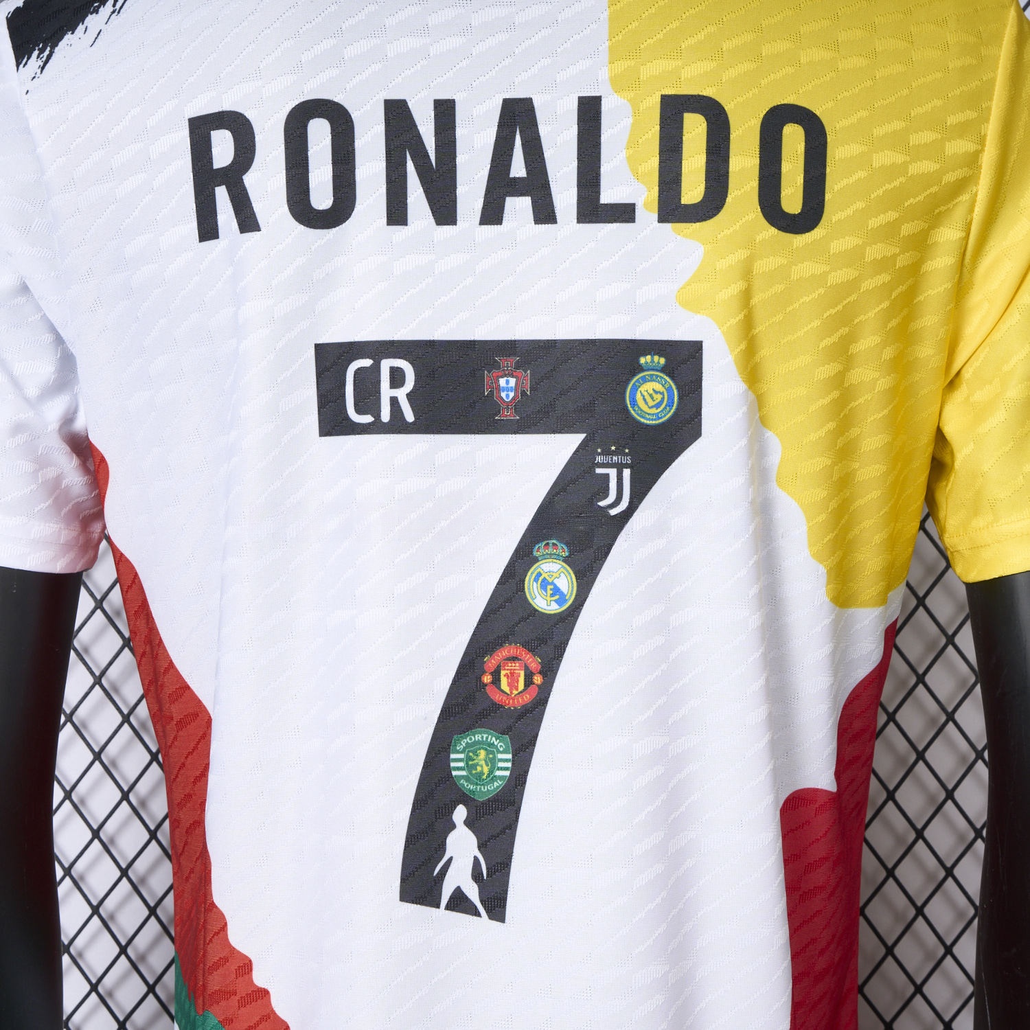 Cristiano Ronaldo Career Commemorative Jersey Real Madrid Manchester United Juventus Portugal Al Nassr Sporting CP - Player Version - UnitedFutballJersey