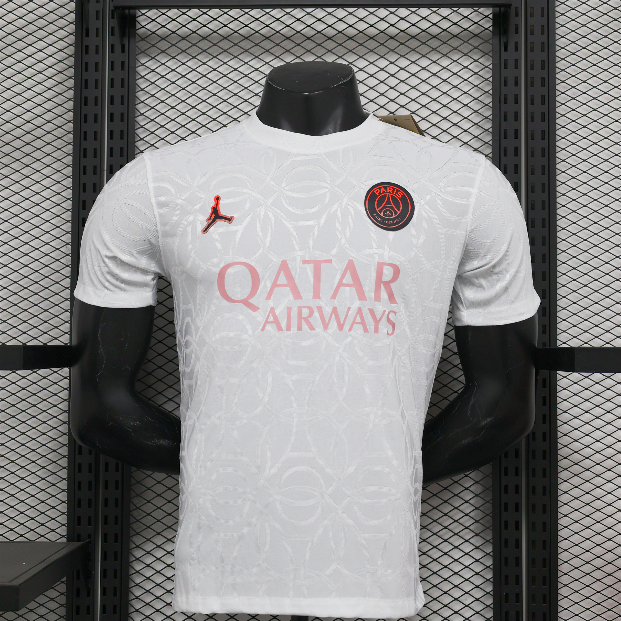 Paris Saint-Germain PSG X JD 24-25 Third Pre-Match White Jersey - Player Version - UnitedFutballJersey