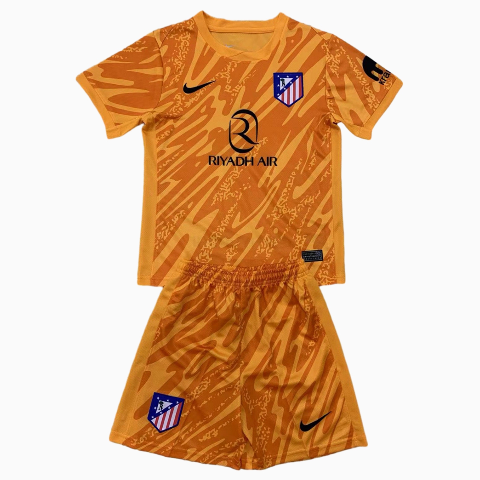 Atletico Madrid 24-25 Orange Goalkeeper Kids Kit - UnitedFutballJersey
