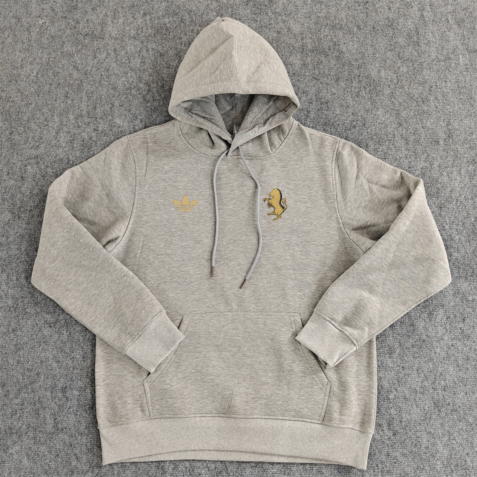Juventus 24-25 Vintage Style Hoodie - Grey - UnitedFutballJersey