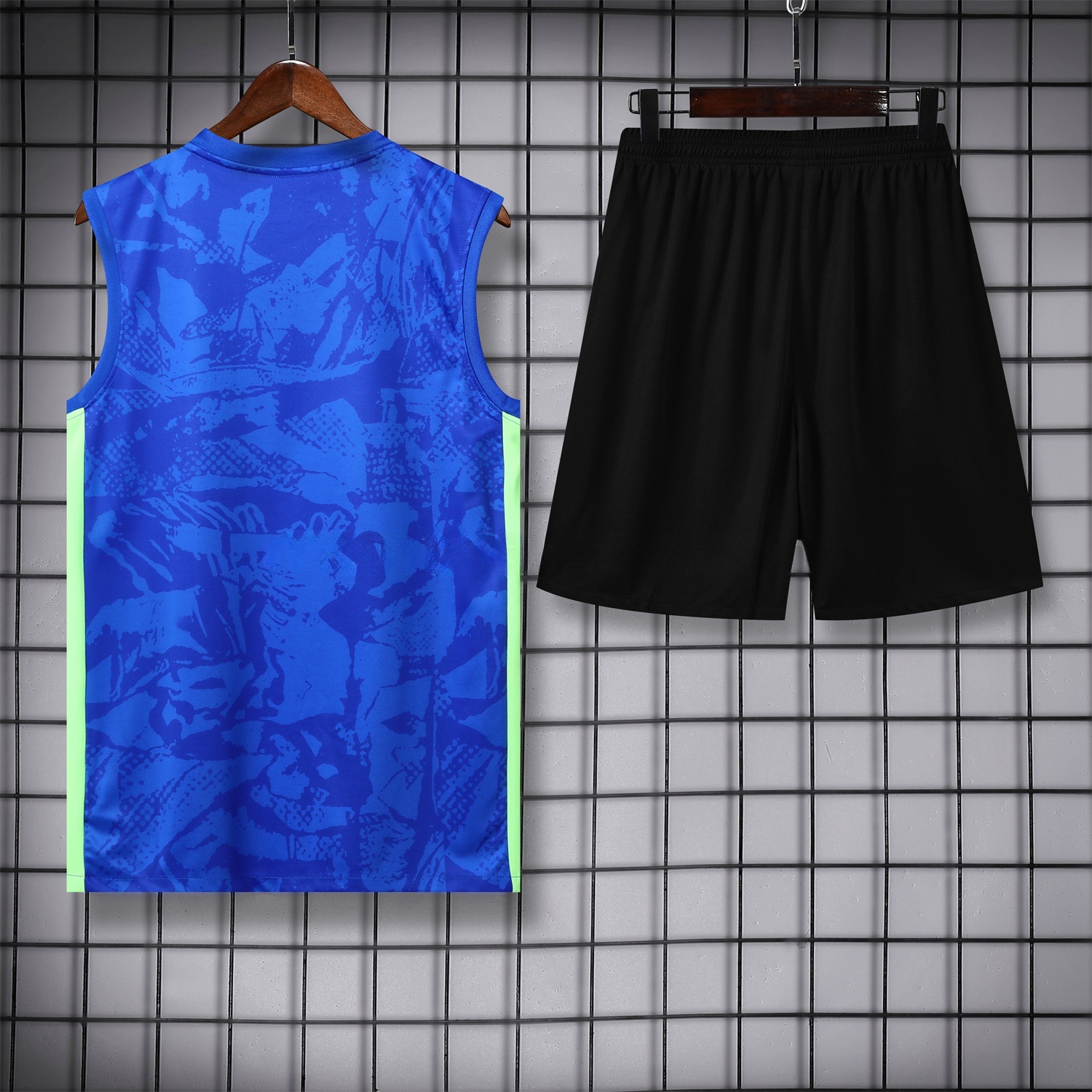 Barcelona 25-26 Vest Training Set - Blue Camouflage - UnitedFutballJersey