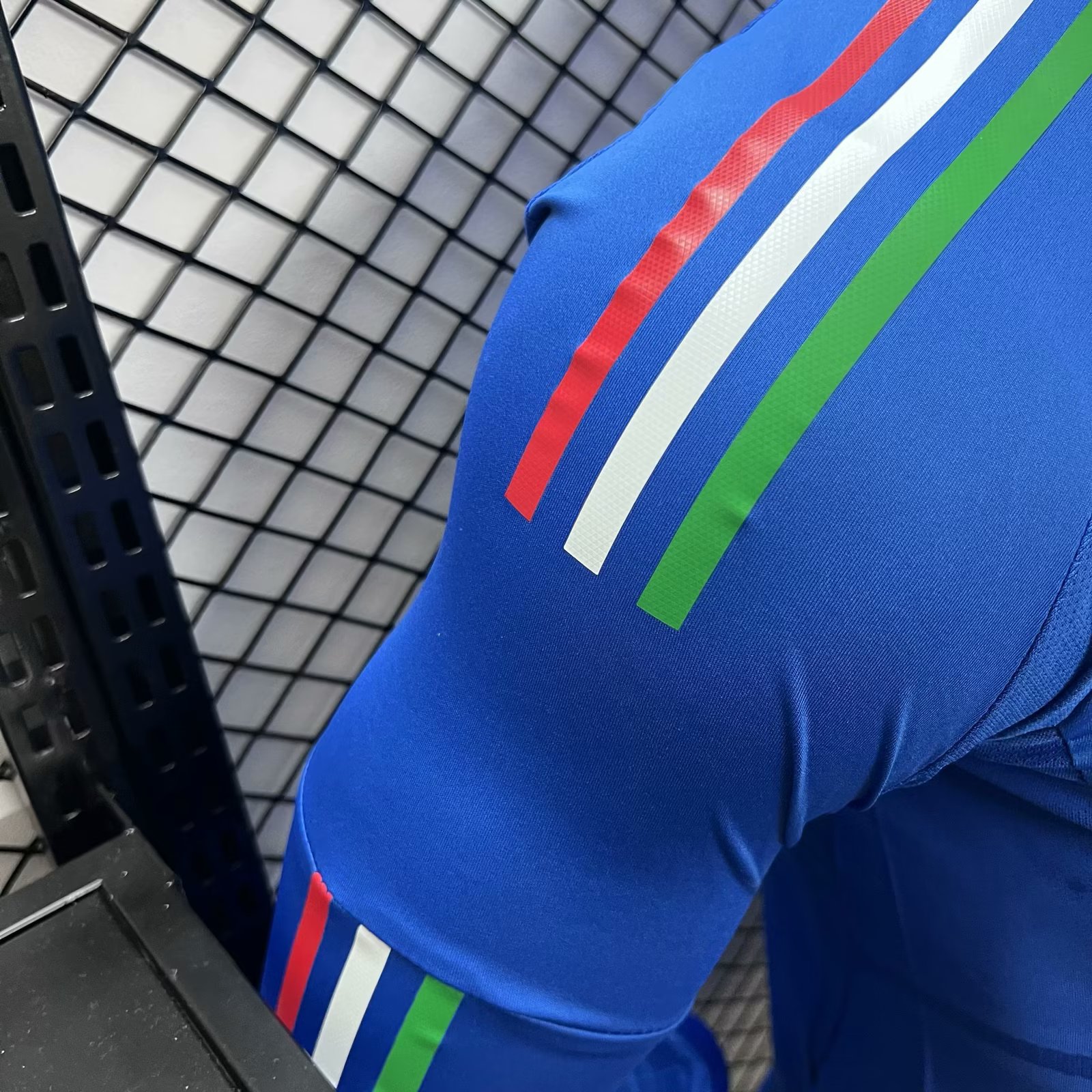 Italy 2024 Home Stadium Long Sleeve Jersey - Player Version - UnitedFutballJersey