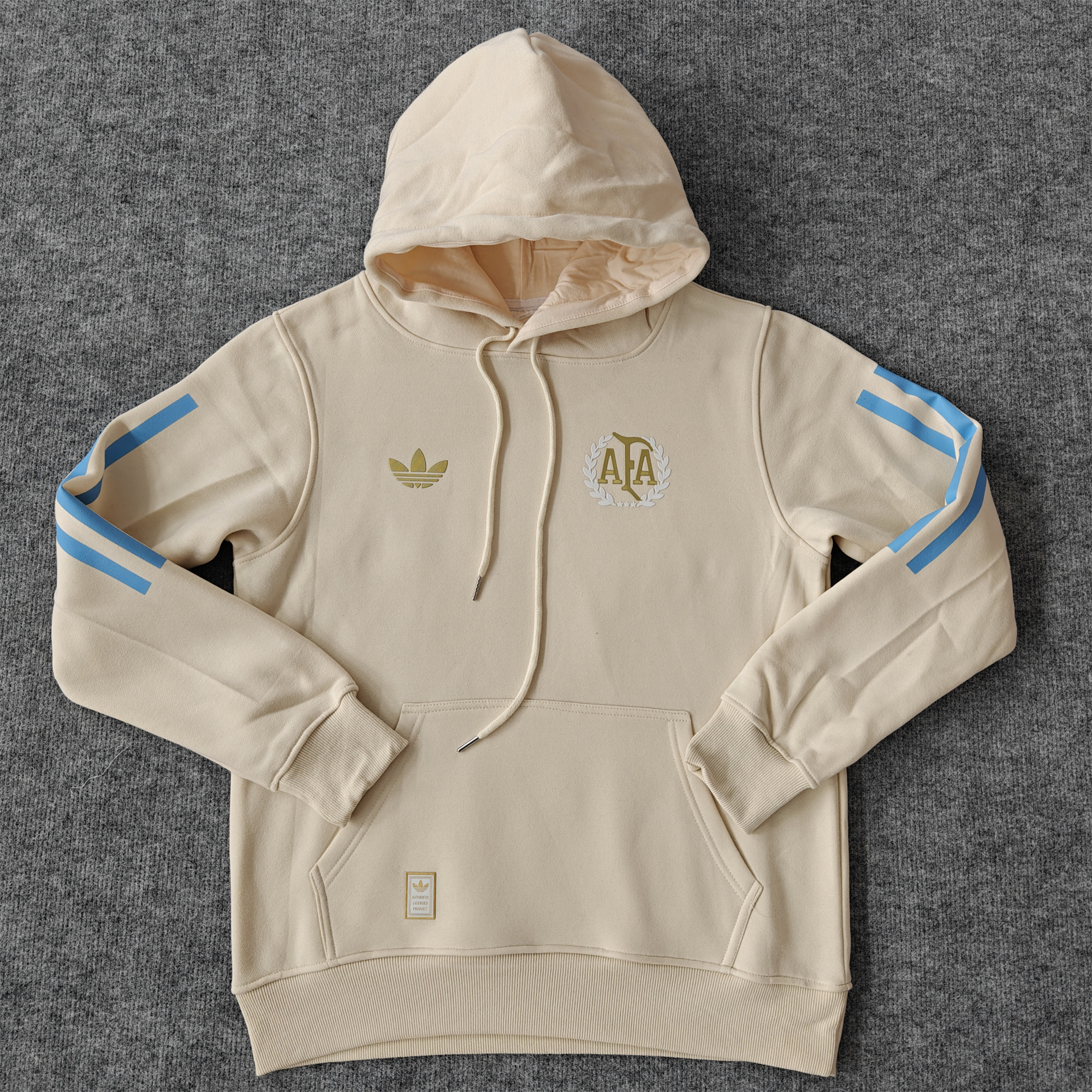 Argentina 24-25 Adi 50 Years Anniversary Hoodie - Beige - UnitedFutballJersey