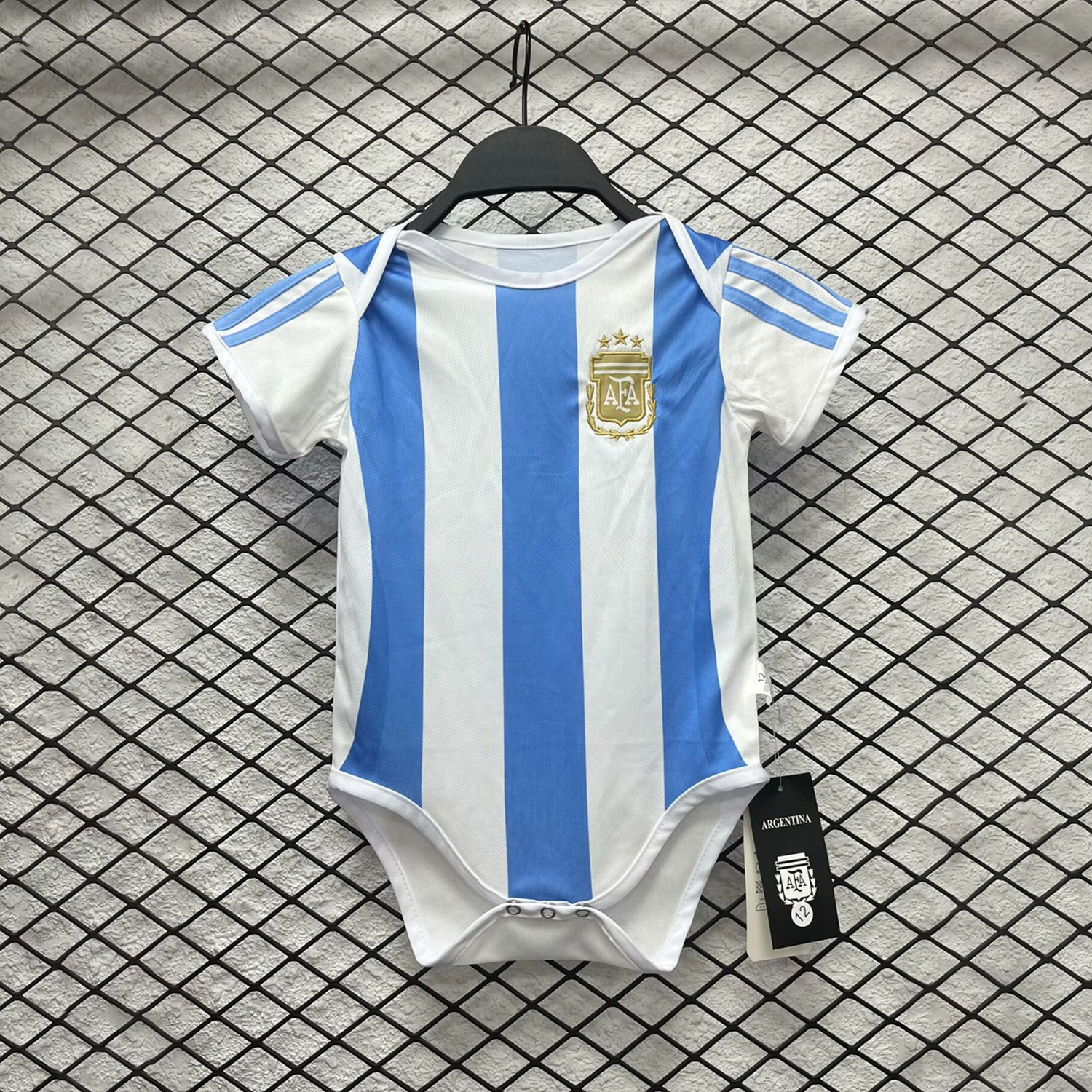 Argentina 24-25 Home Baby Crawling Suit - UnitedFutballJersey