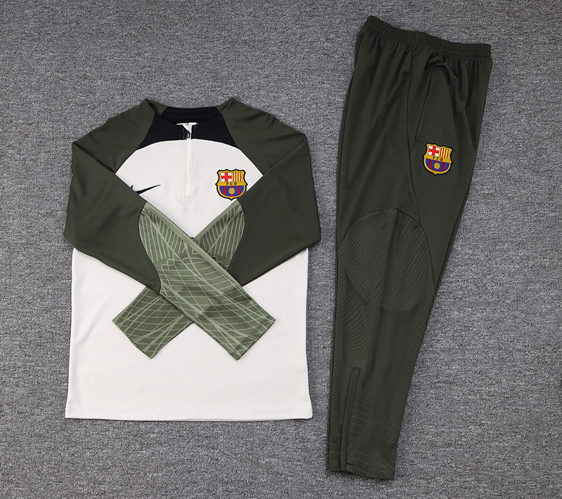 B.A.R.S.A 23-24 Long Sleeve Training Set -Light Gray - UnitedFutballJersey