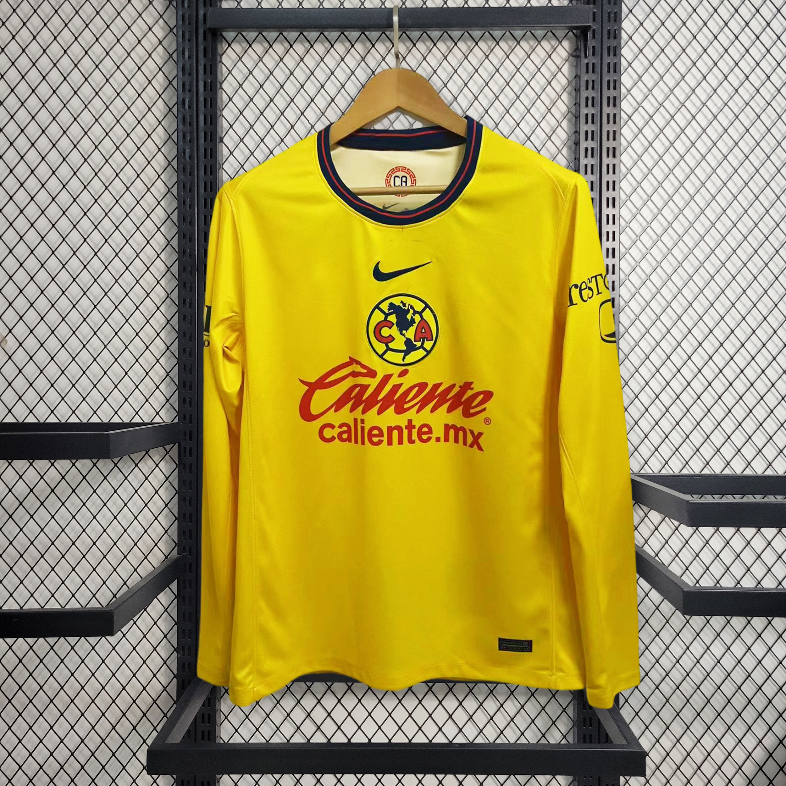 Club América 24-25 Home Long Sleeve Jersey - Fans Version - UnitedFutballJersey