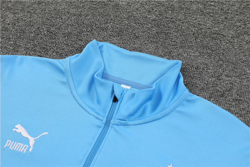 Marseille 23-24 Long Sleeve Training Set -Blue and White - UnitedFutballJersey