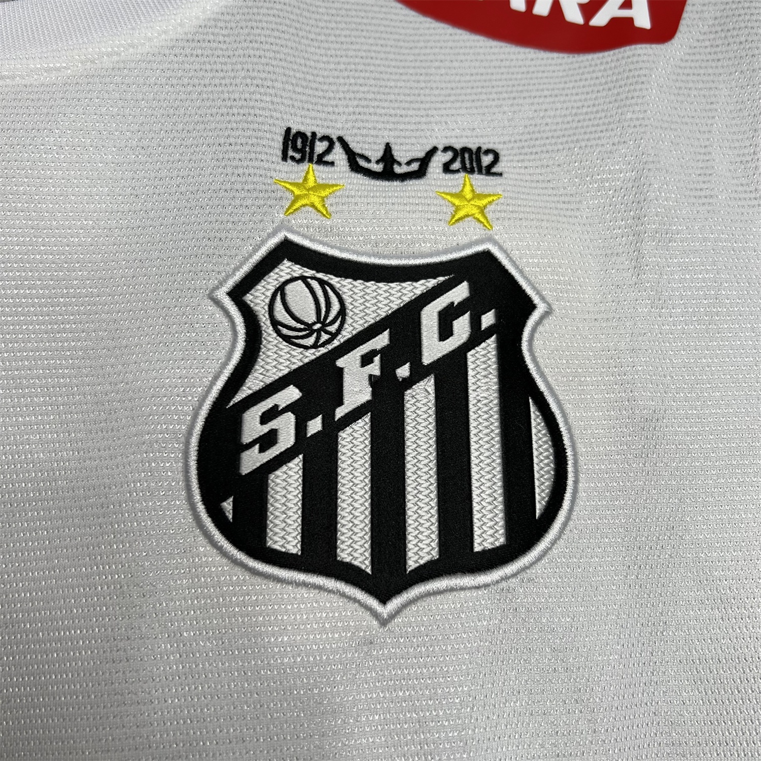 Retro Santos 2012 Centennial Home Jersey with SEARA Sponsor Patch - UnitedFutballJersey
