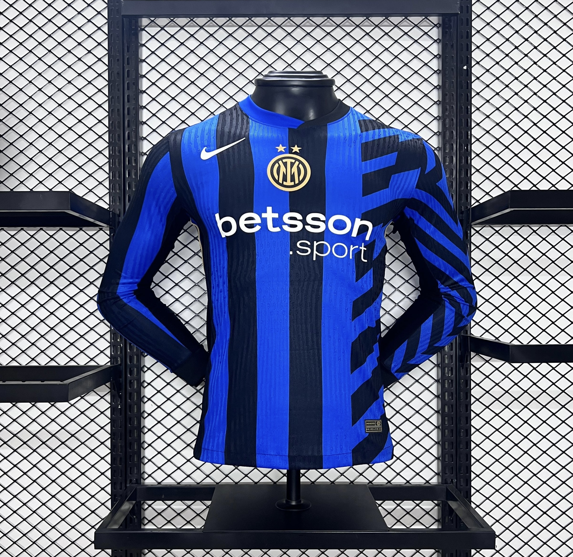 Inter Milan 24-25 Home Long Sleeve Jersey - Player Version - UnitedFutballJersey