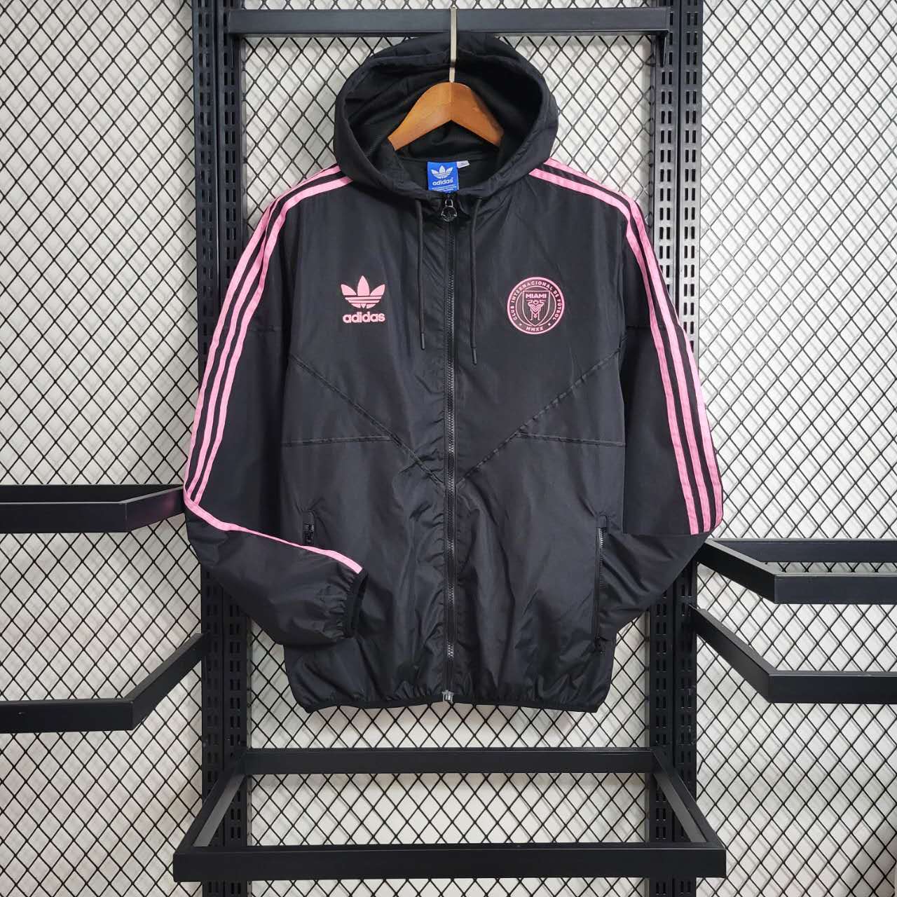 INT M.A.M 23-24 Player Windbreaker Jacket - Black - UnitedFutballJersey