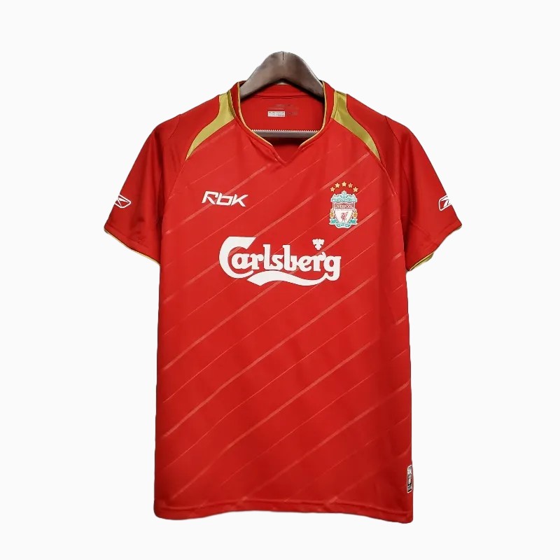 Retro Liver.pool 2005-06 European Home Stadium Jersey - UnitedFutballJersey