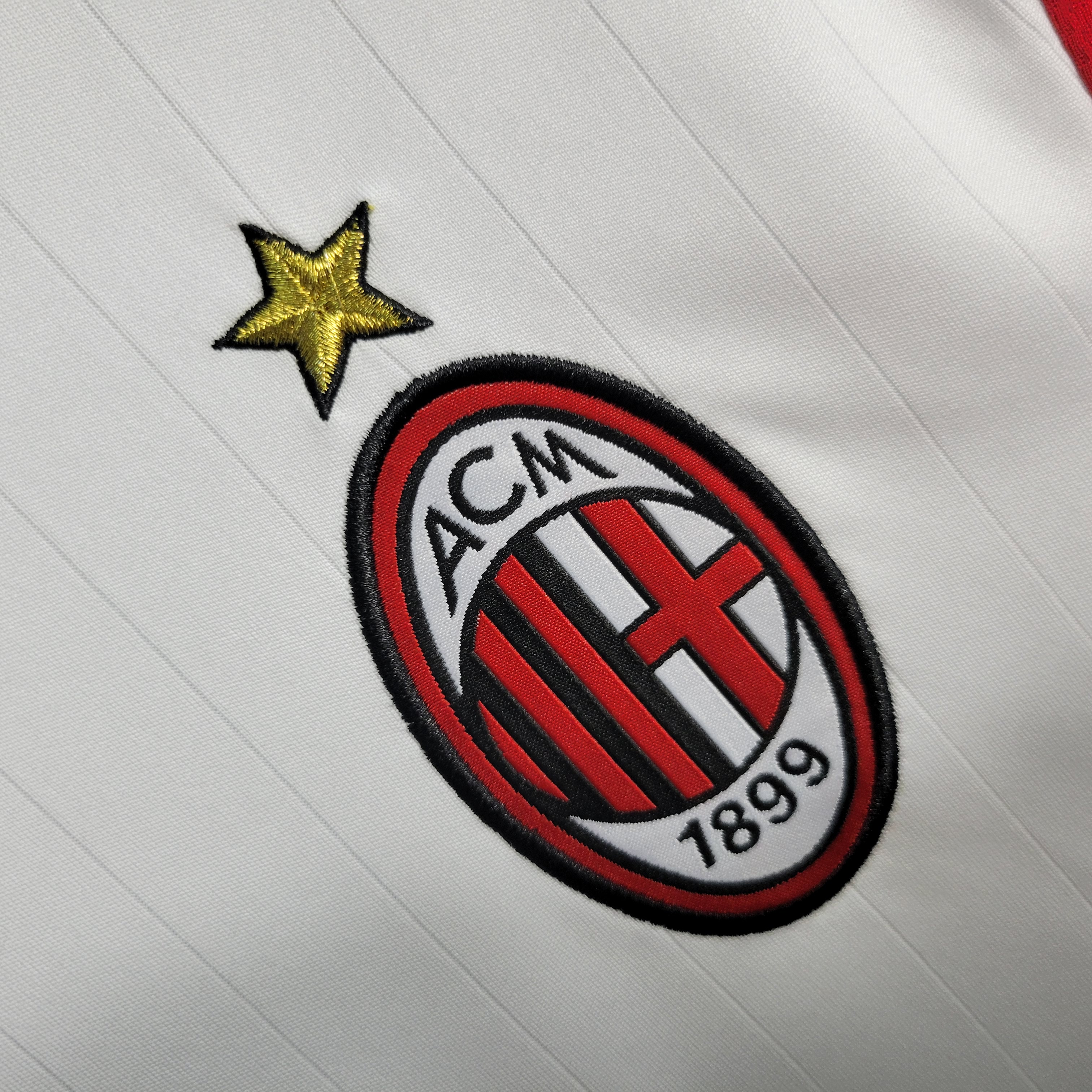Retro AC Milan 06-07 Away Stadium Long Sleeve Jersey - Champions League Final - UnitedFutballJersey