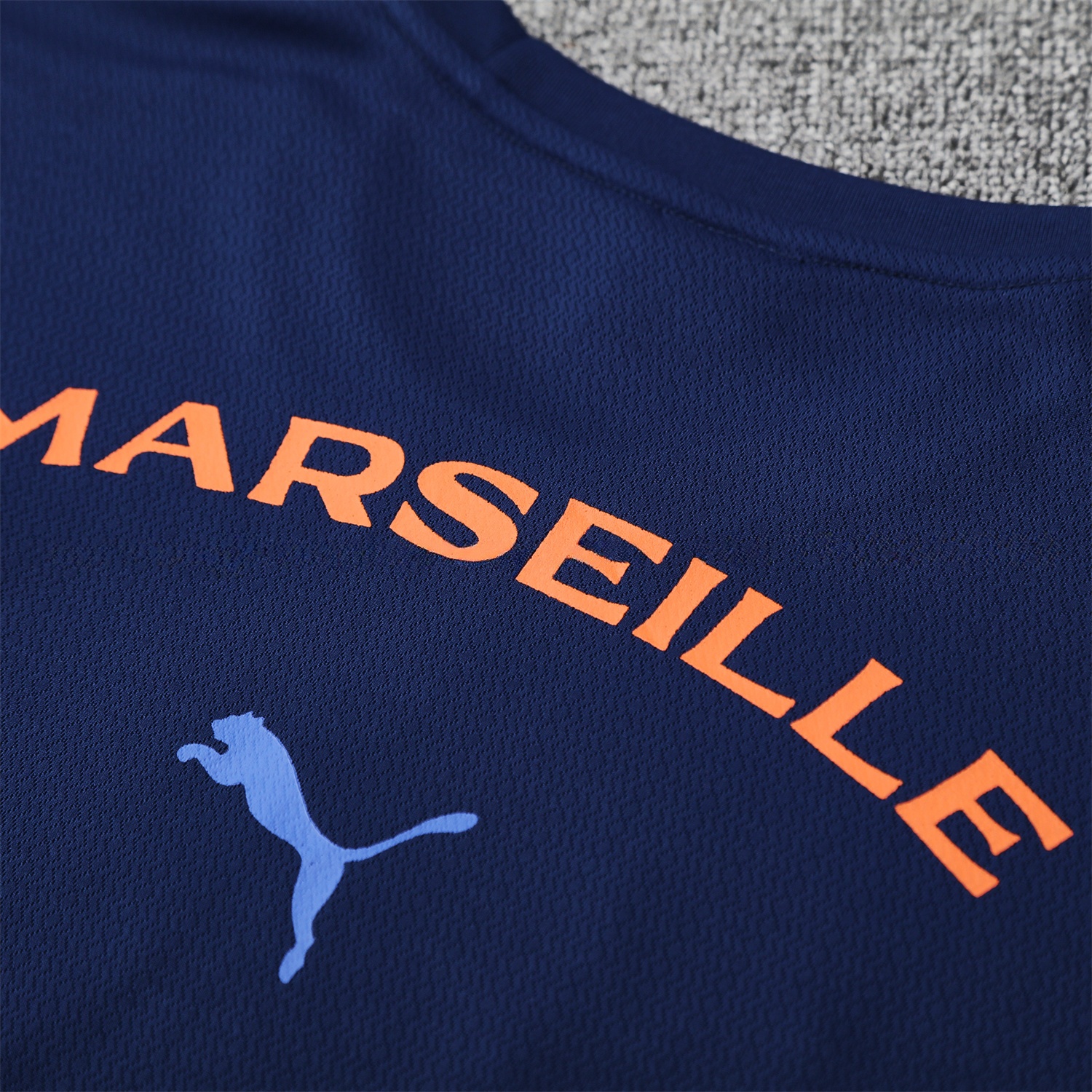 Marseille 25-26 Short-Sleeve Training Set - Blue Top & Blue Shorts - UnitedFutballJersey