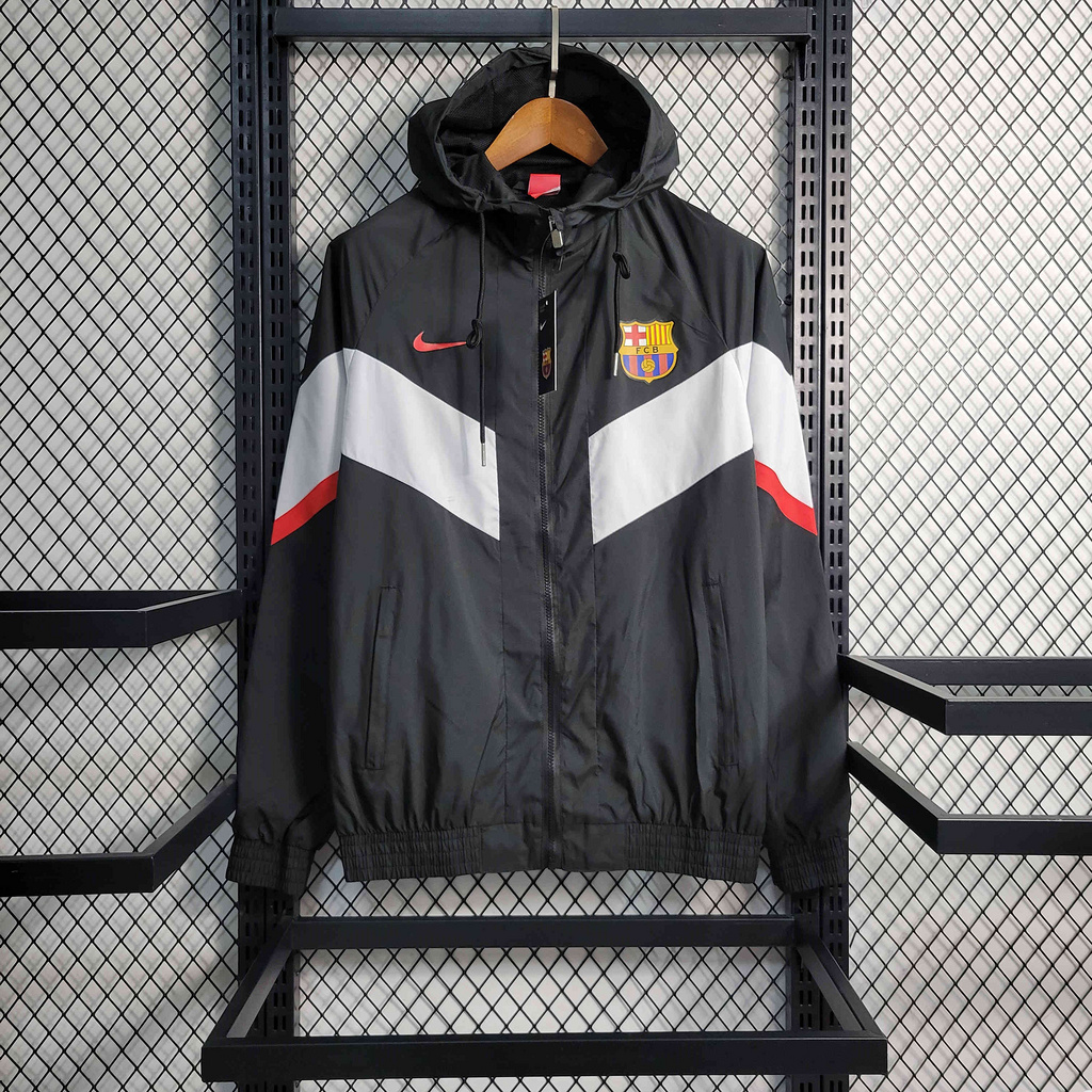 B.A.R.S.A 23-24 Black Player Windbreaker - UnitedFutballJersey