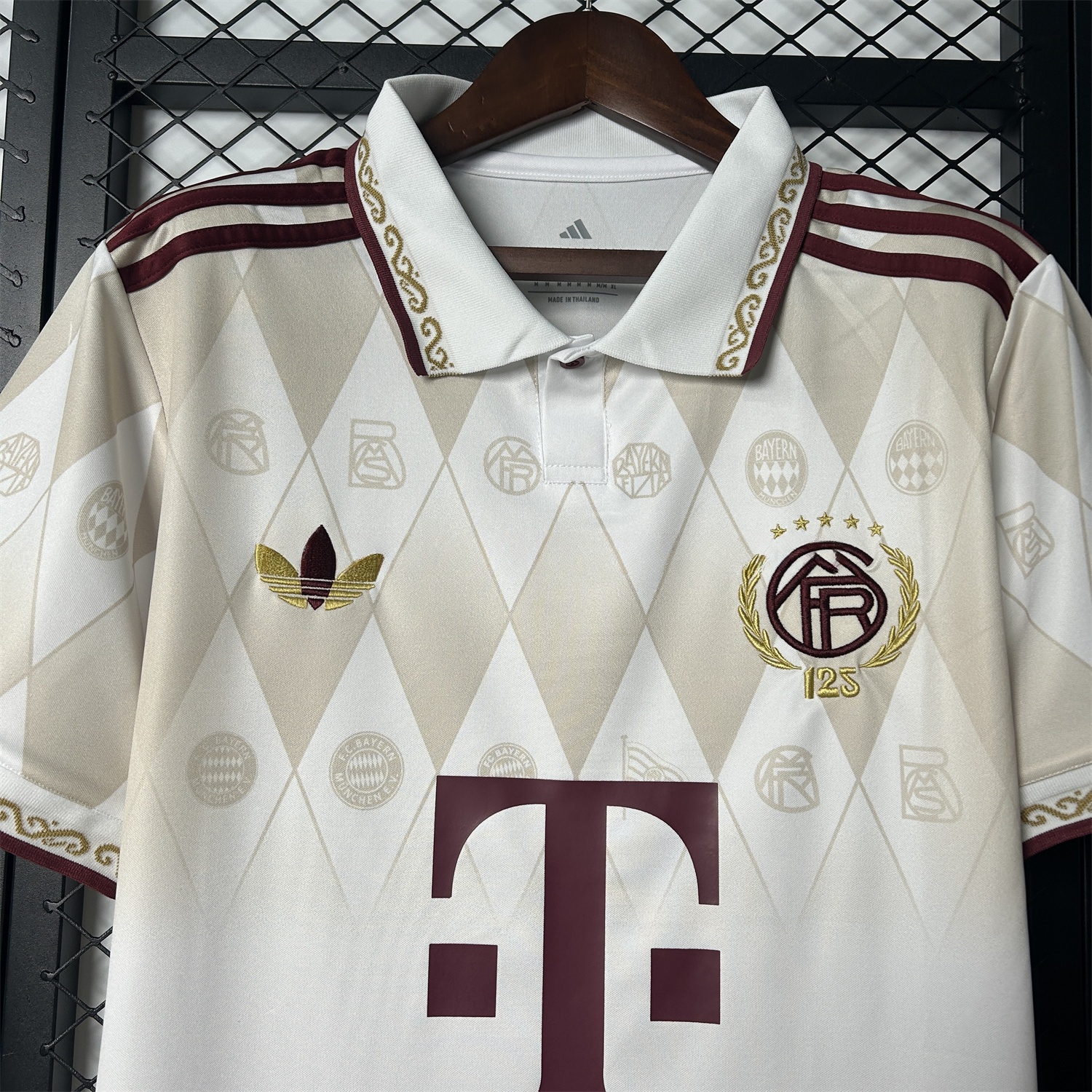 Bayern Munich 2025 125th Anniversary Diamond Pattern Special Edition Jersey - Fans Version - UnitedFutballJersey