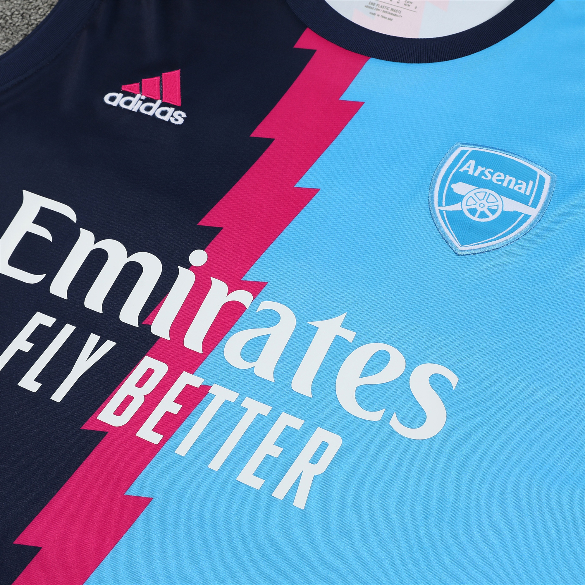 Arsenal 23-24 Player Vest Training Set Navy Blue - UnitedFutballJersey