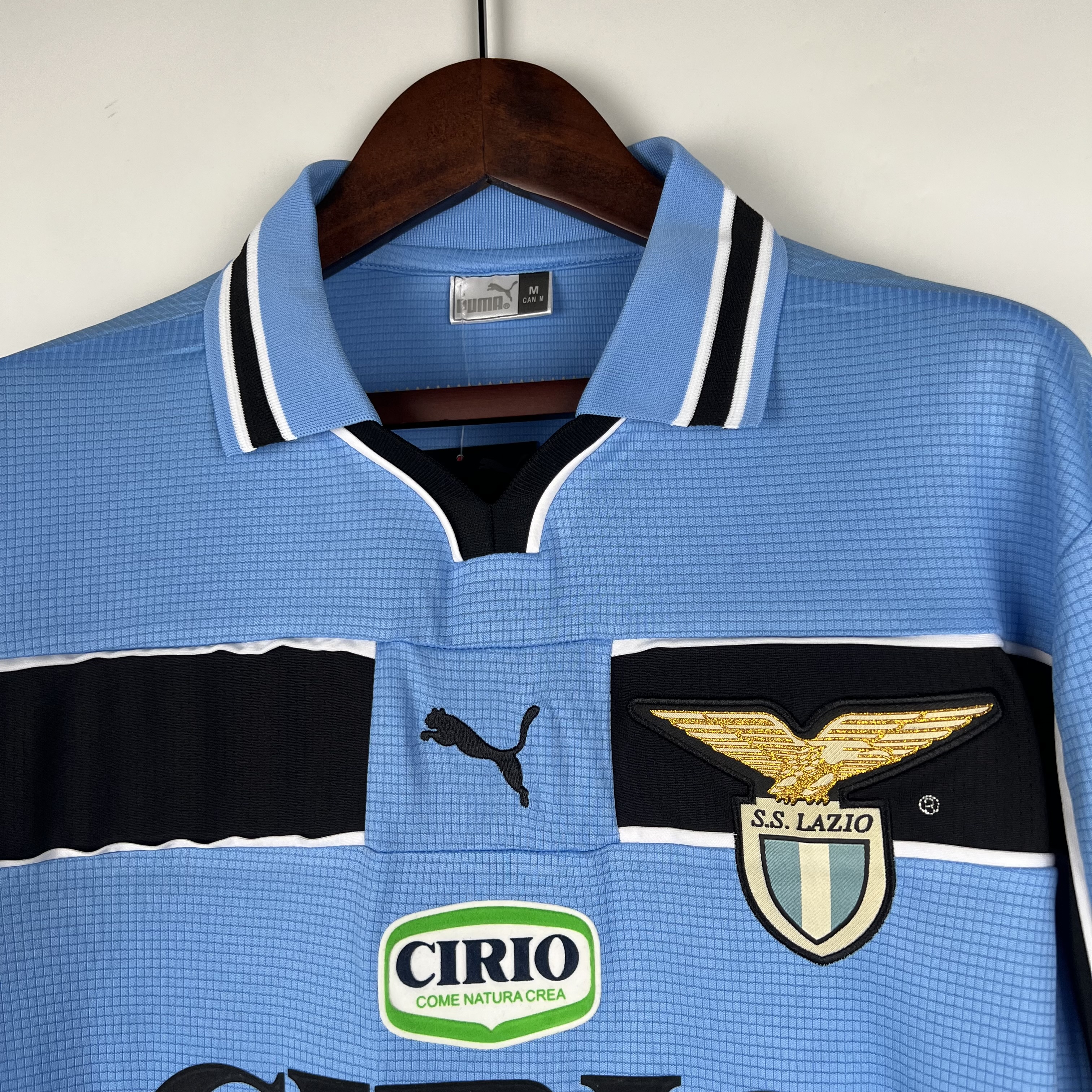 Retro Lazio 1998-00 Home Stadium Long Sleeve Jersey - UnitedFutballJersey