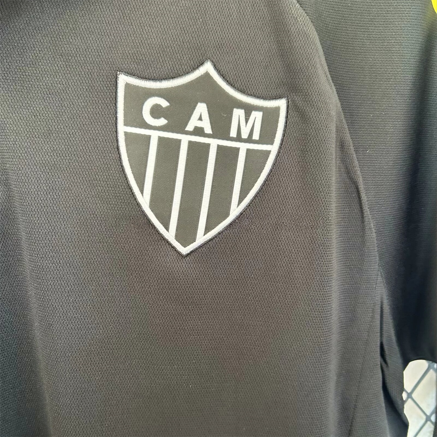 Atletico Mineiro 24-25 Black Training Jersey with Polo Collar - Fans Version - UnitedFutballJersey