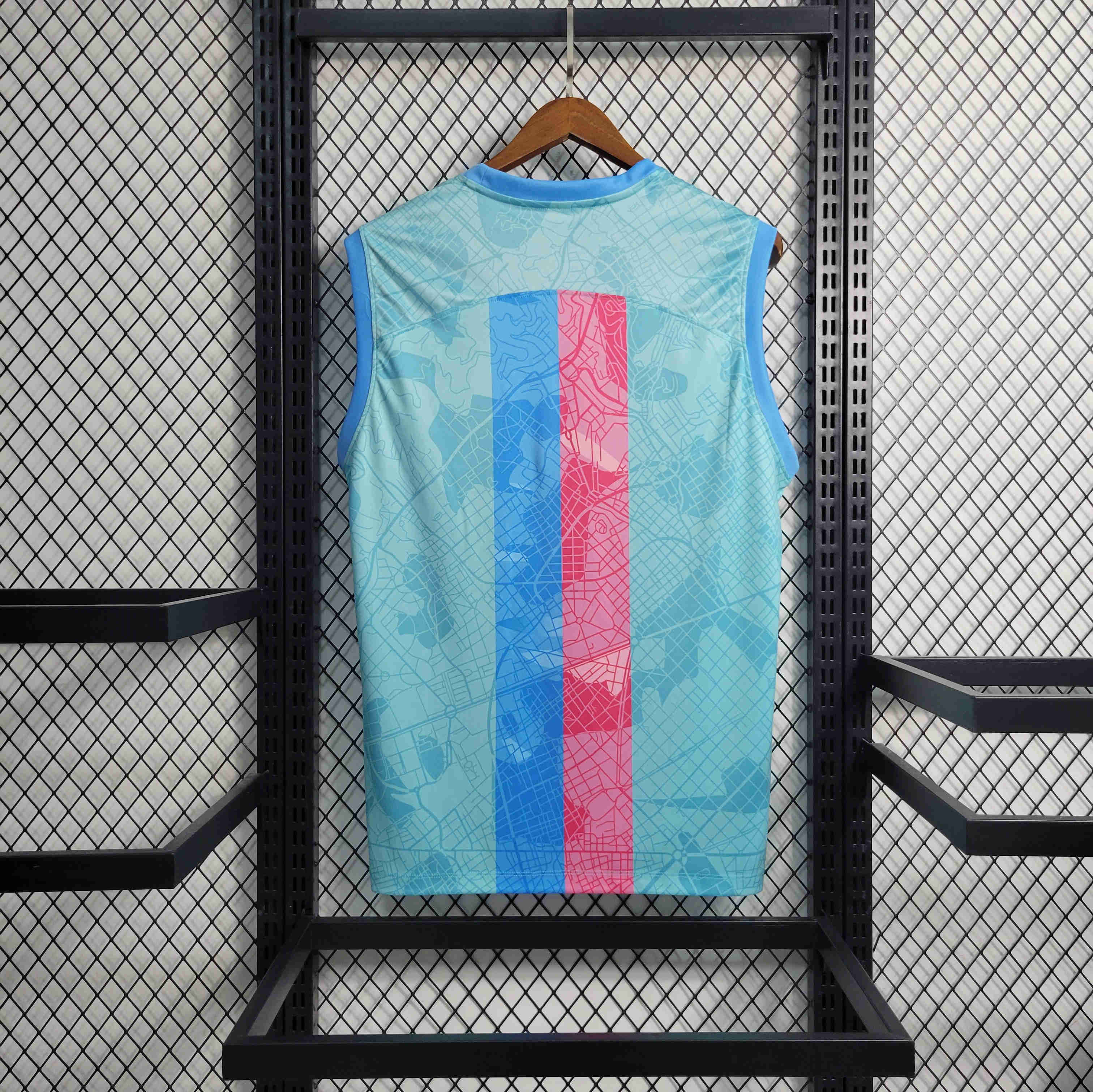 B.A.R.S.A 23/24 Blue Training Vest - UnitedFutballJersey