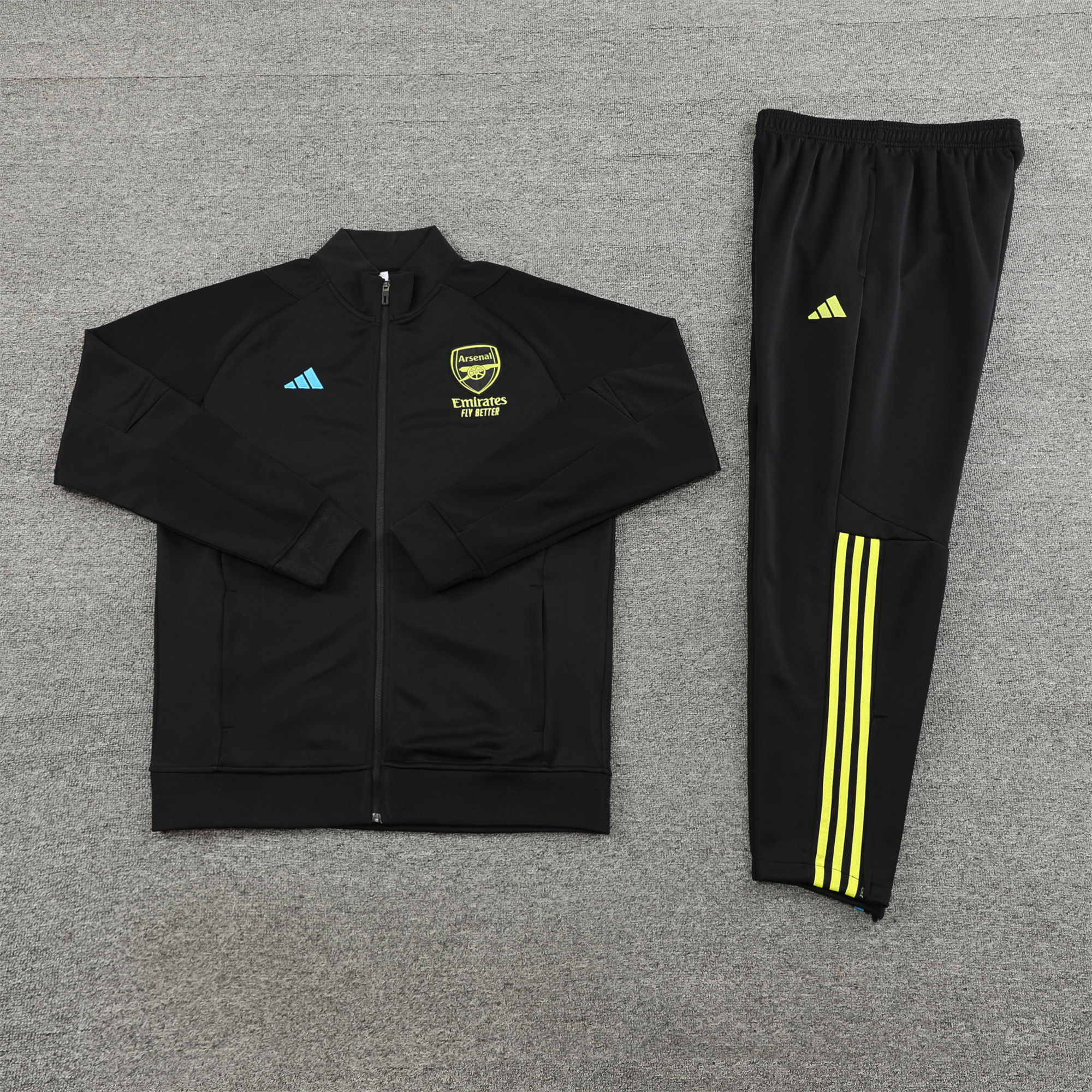 Arsenal 23-24 Jacket Training Tracksuit Black - UnitedFutballJersey