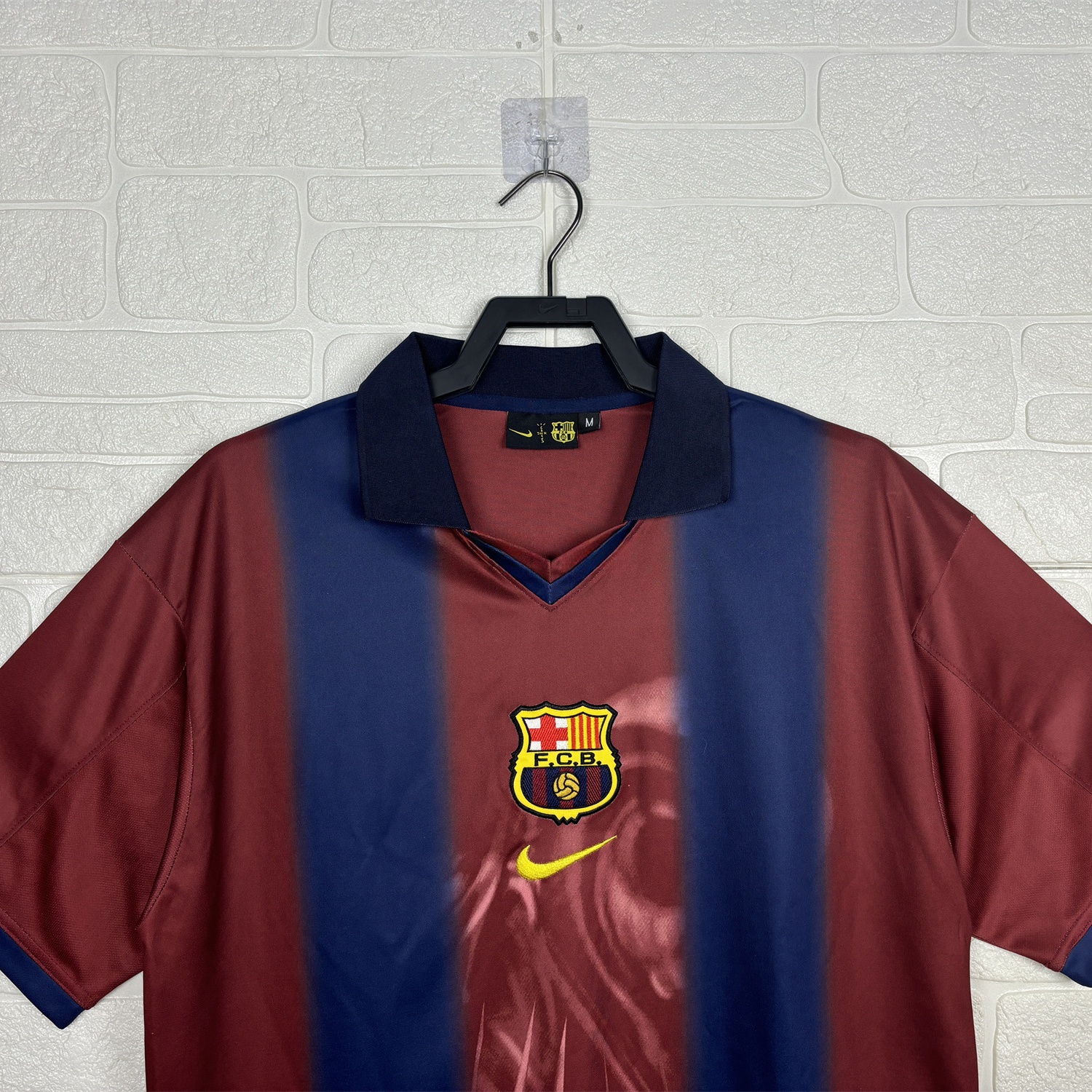 Barcelona x Travis Scott 2000-01 Home Retro Style Skeleton Jersey With Back Printing - Fans Version - UnitedFutballJersey
