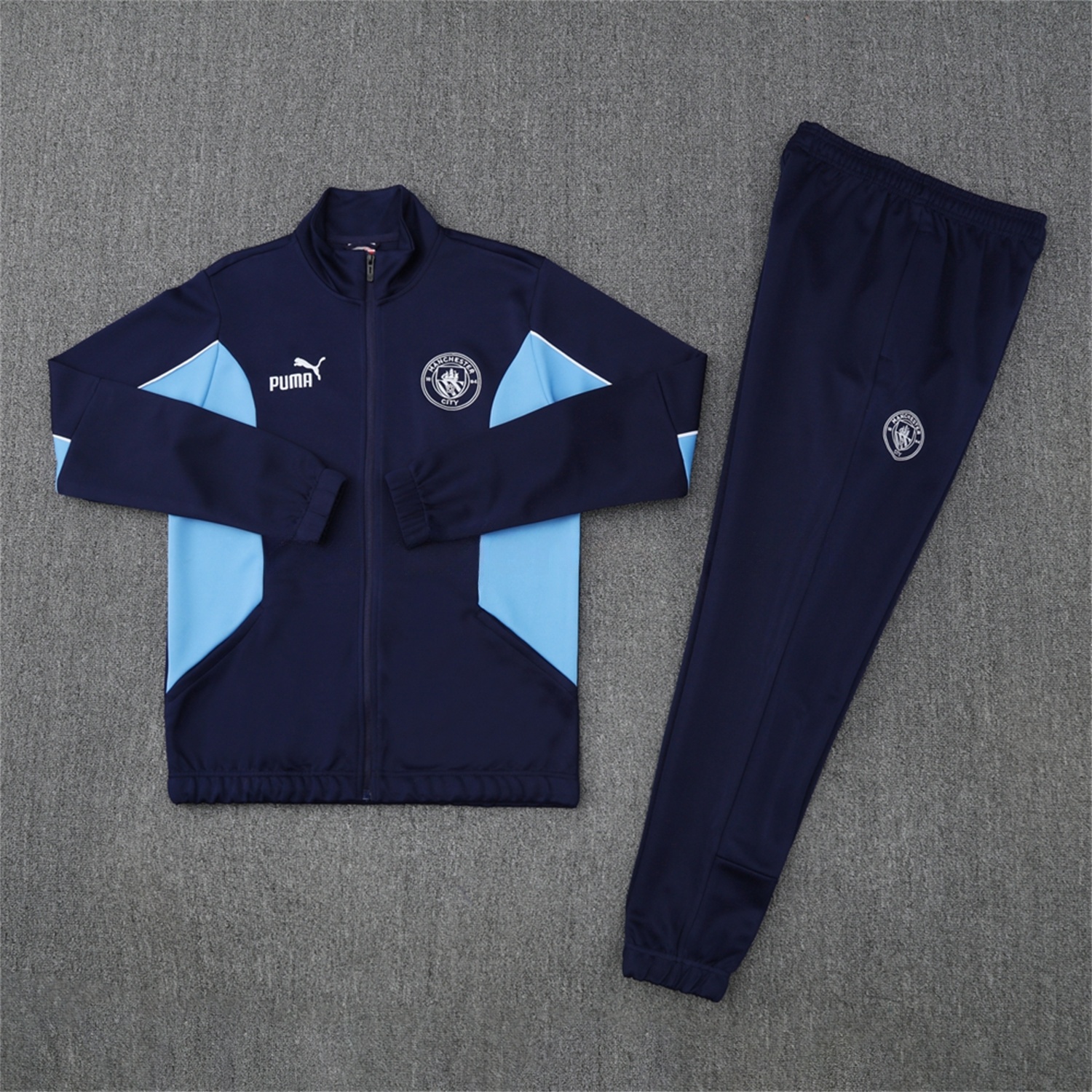 Manchester City 25-26 Jacket Training Tracksuit - Deep Blue Jackets & Pants - UnitedFutballJersey